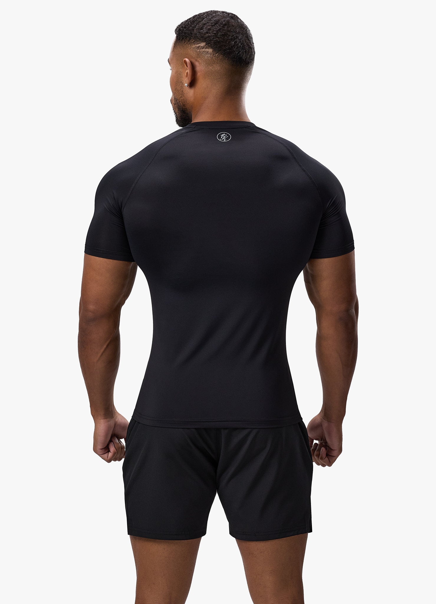 Gym King Energy Short Sleeve Base Layer - Black Xs