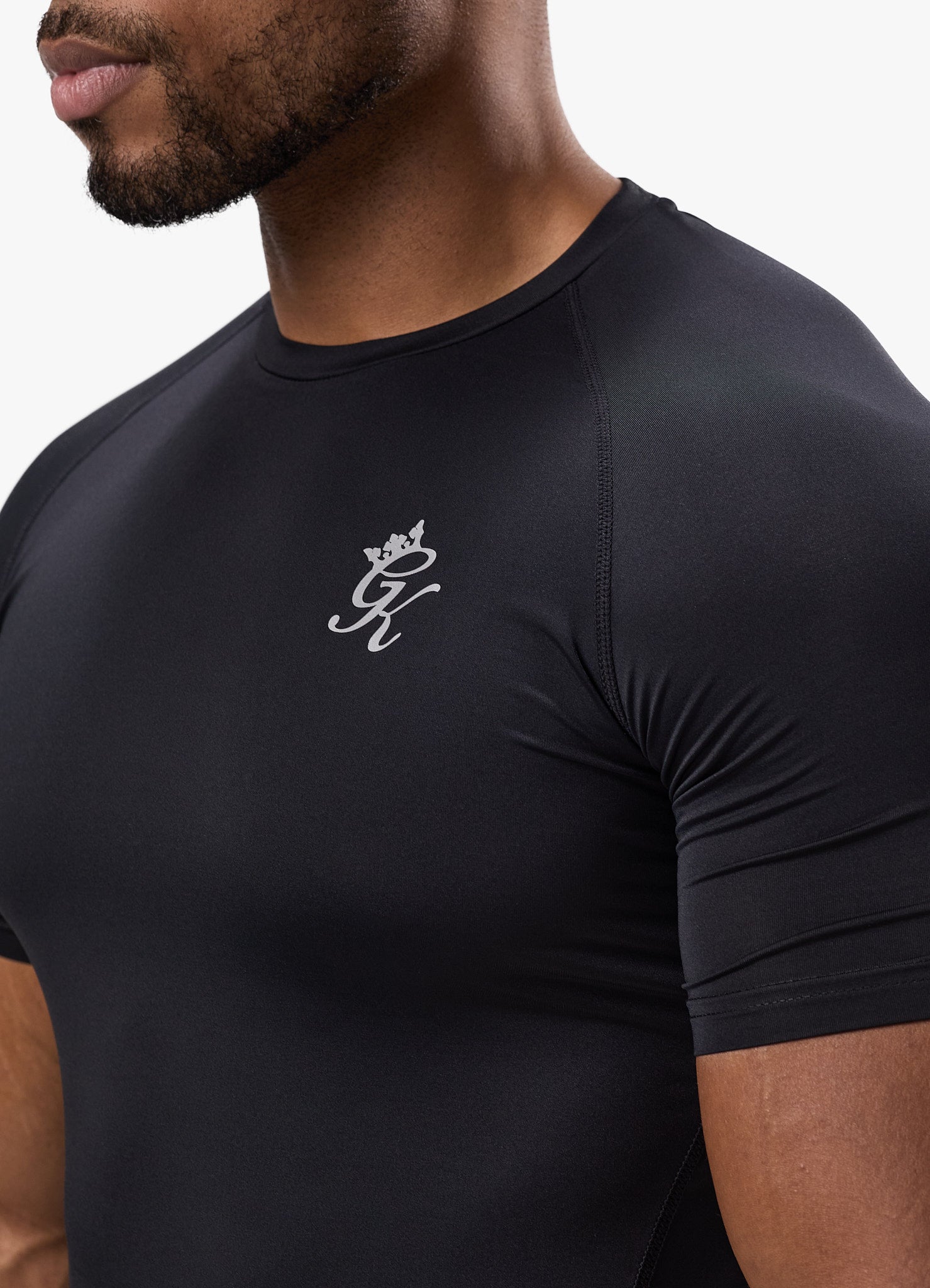 Gym King Energy Short Sleeve Base Layer - Black Xs