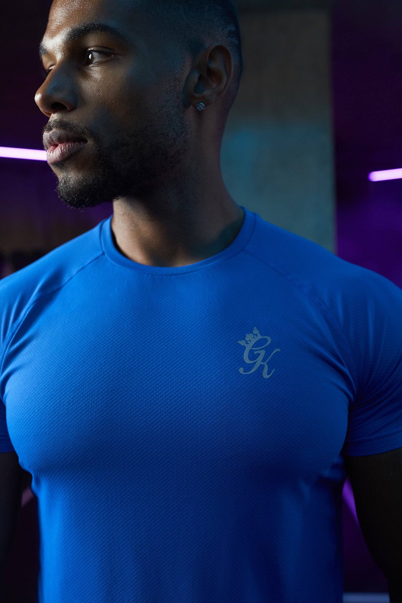 Gym King Energy Tee - Royal Blue Xs