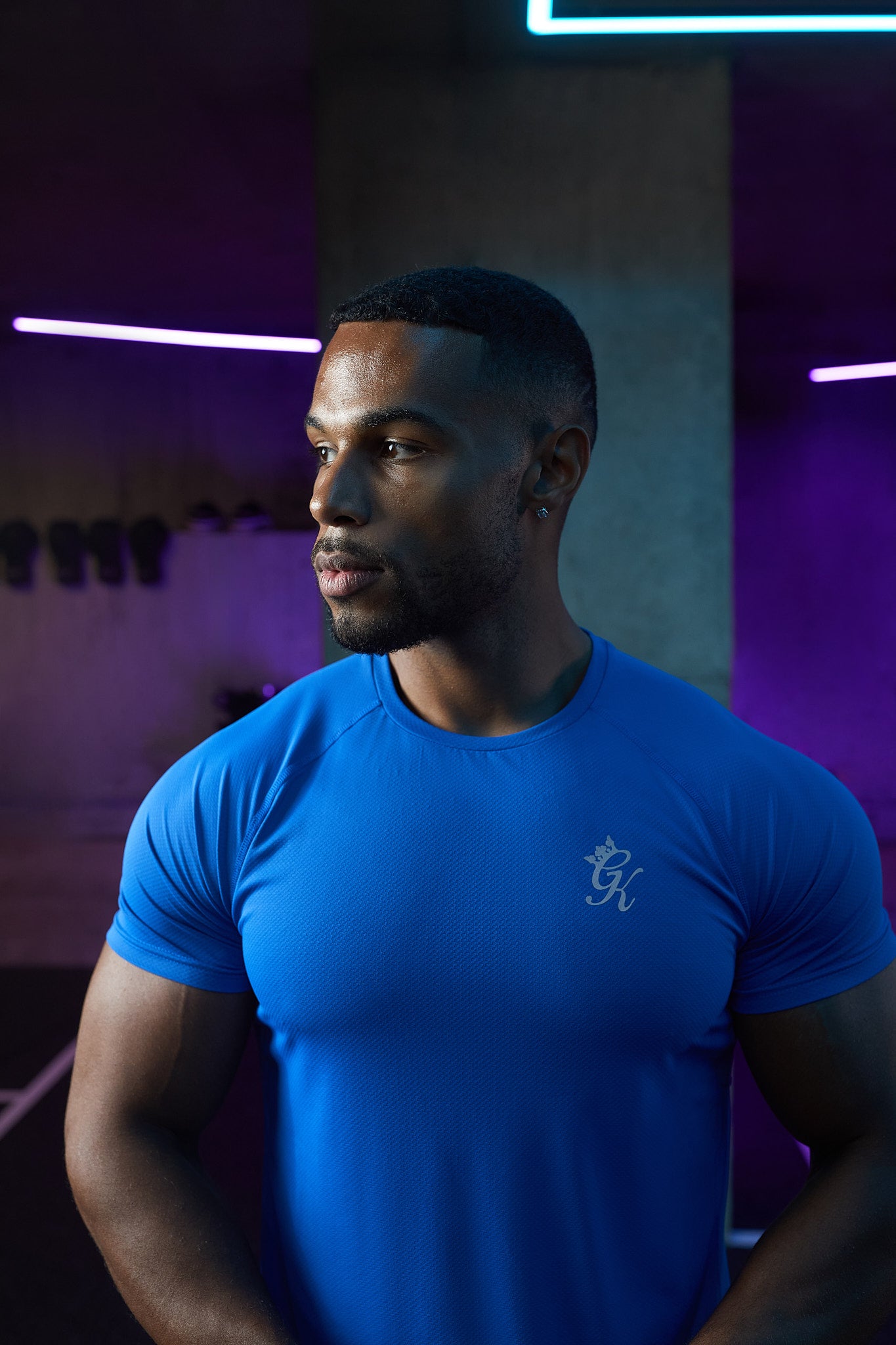 Gym King Energy Tee - Royal Blue Xs