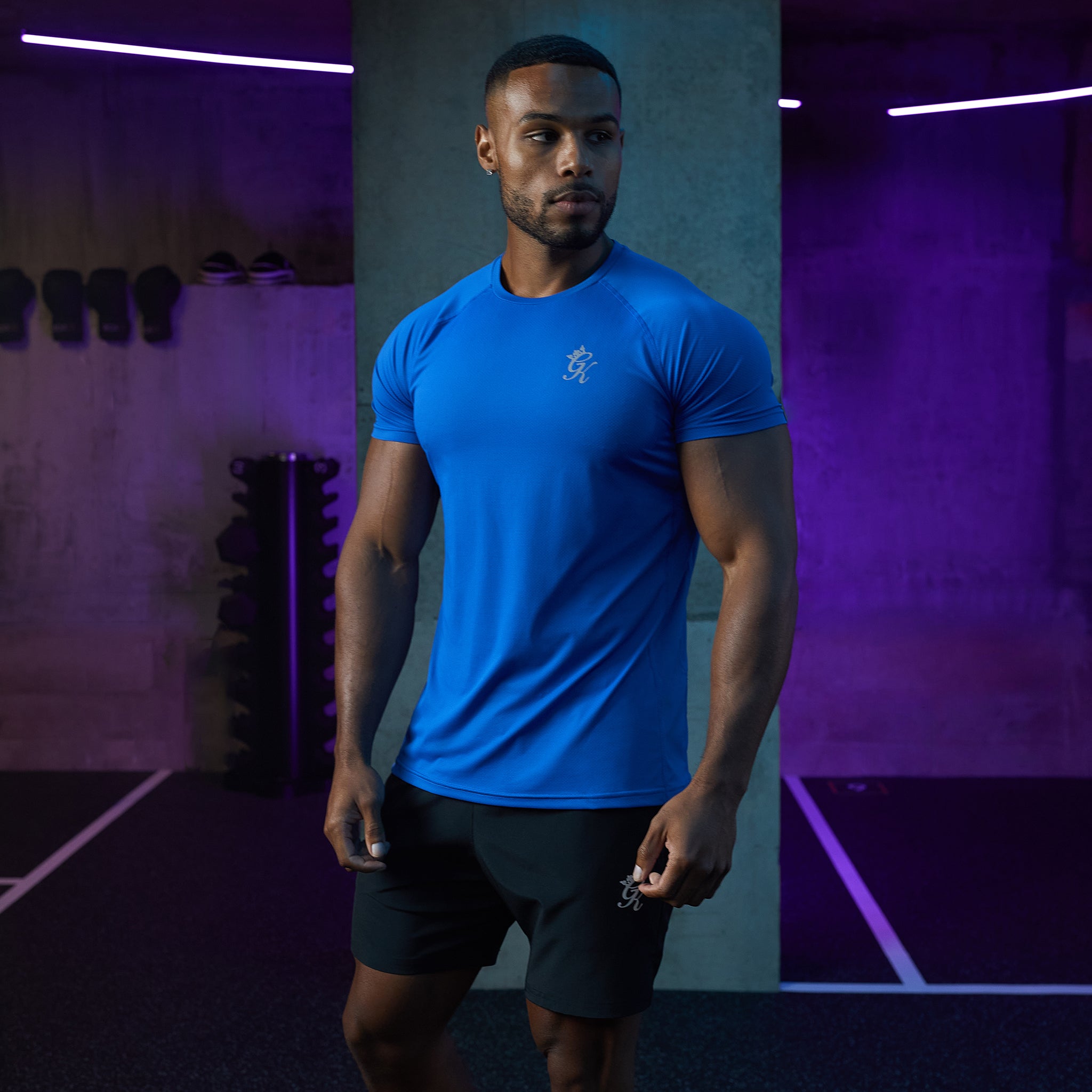 Gym King Energy Tee - Royal Blue Xs