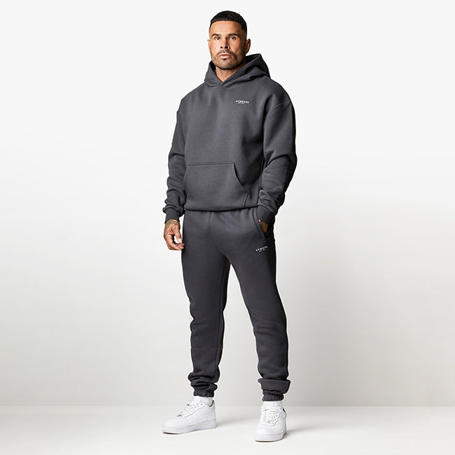 Gym King Established Hood & Jogger - Dark Pewter