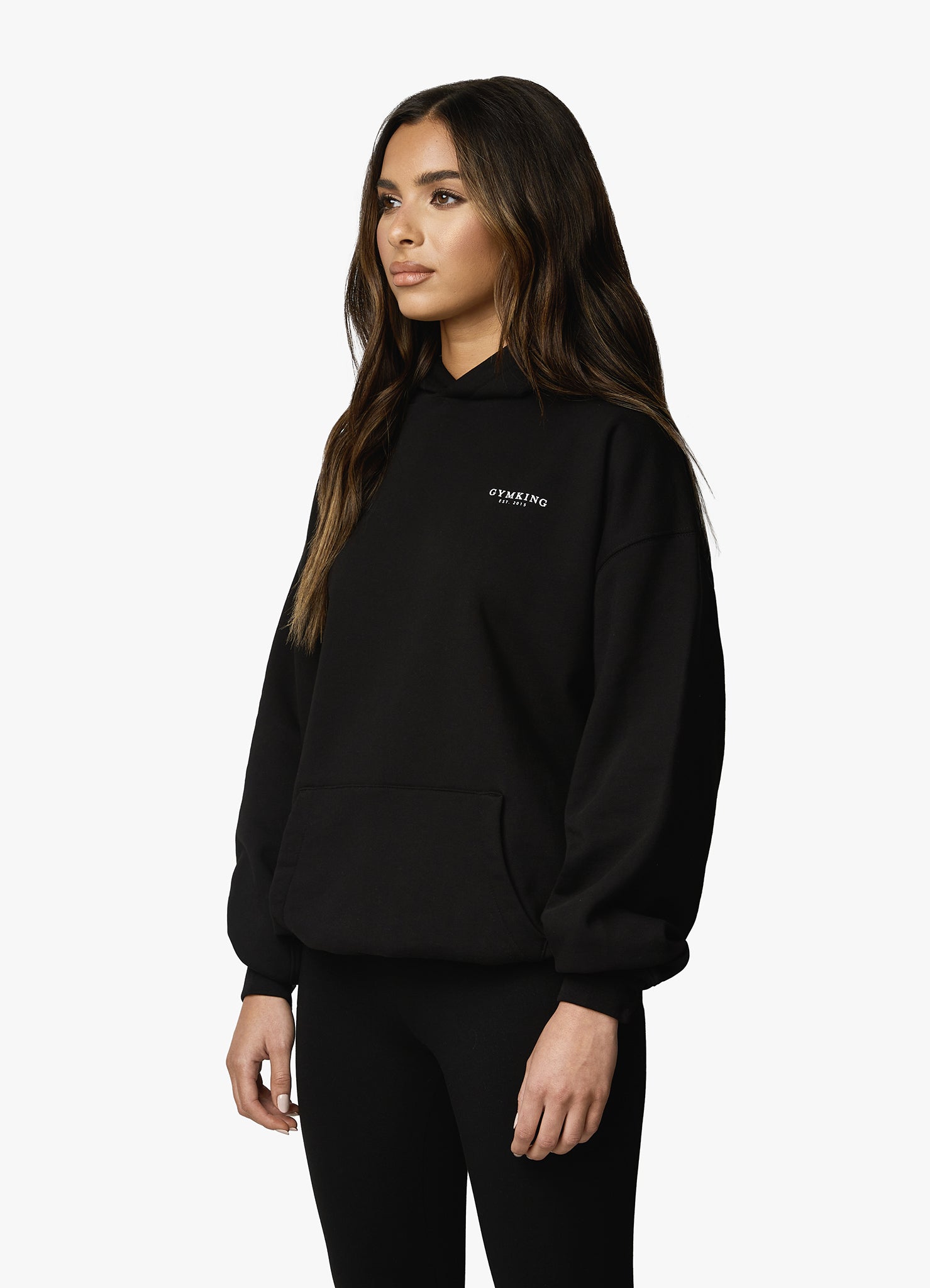 Gym King Established Relaxed Tracksuit - Black/White