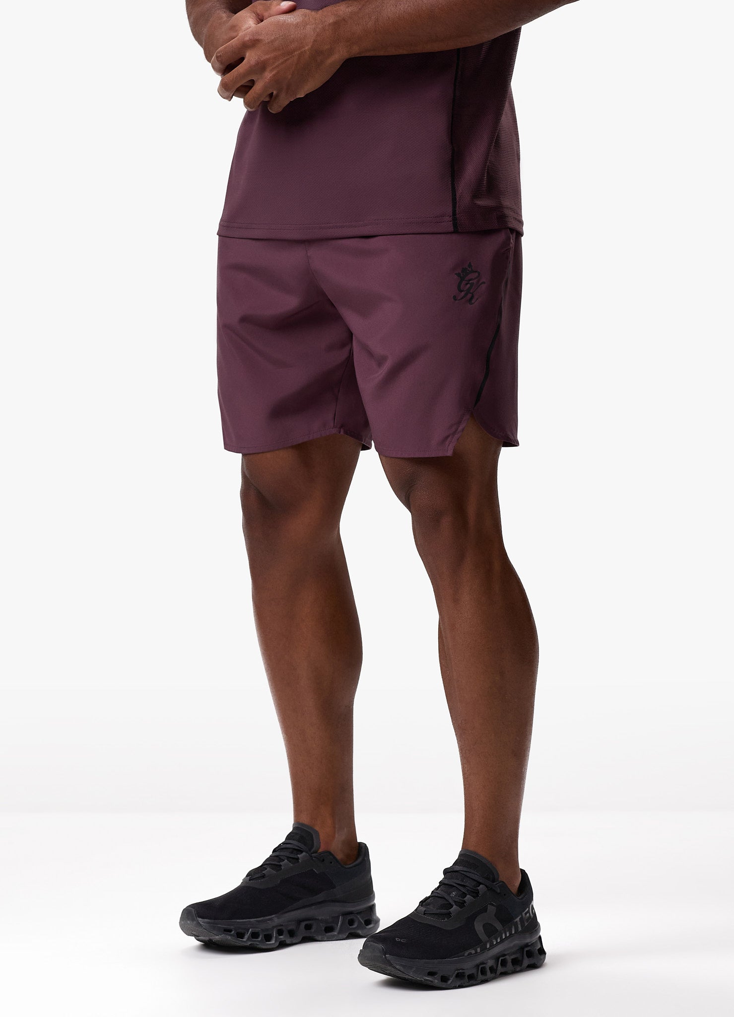 Gym King Flex Short - Deep Plum Xs