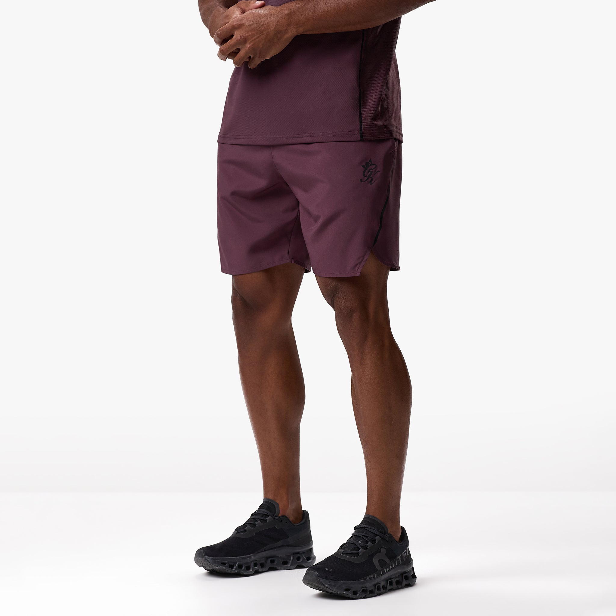 Gym King Flex Short - Deep Plum Xs