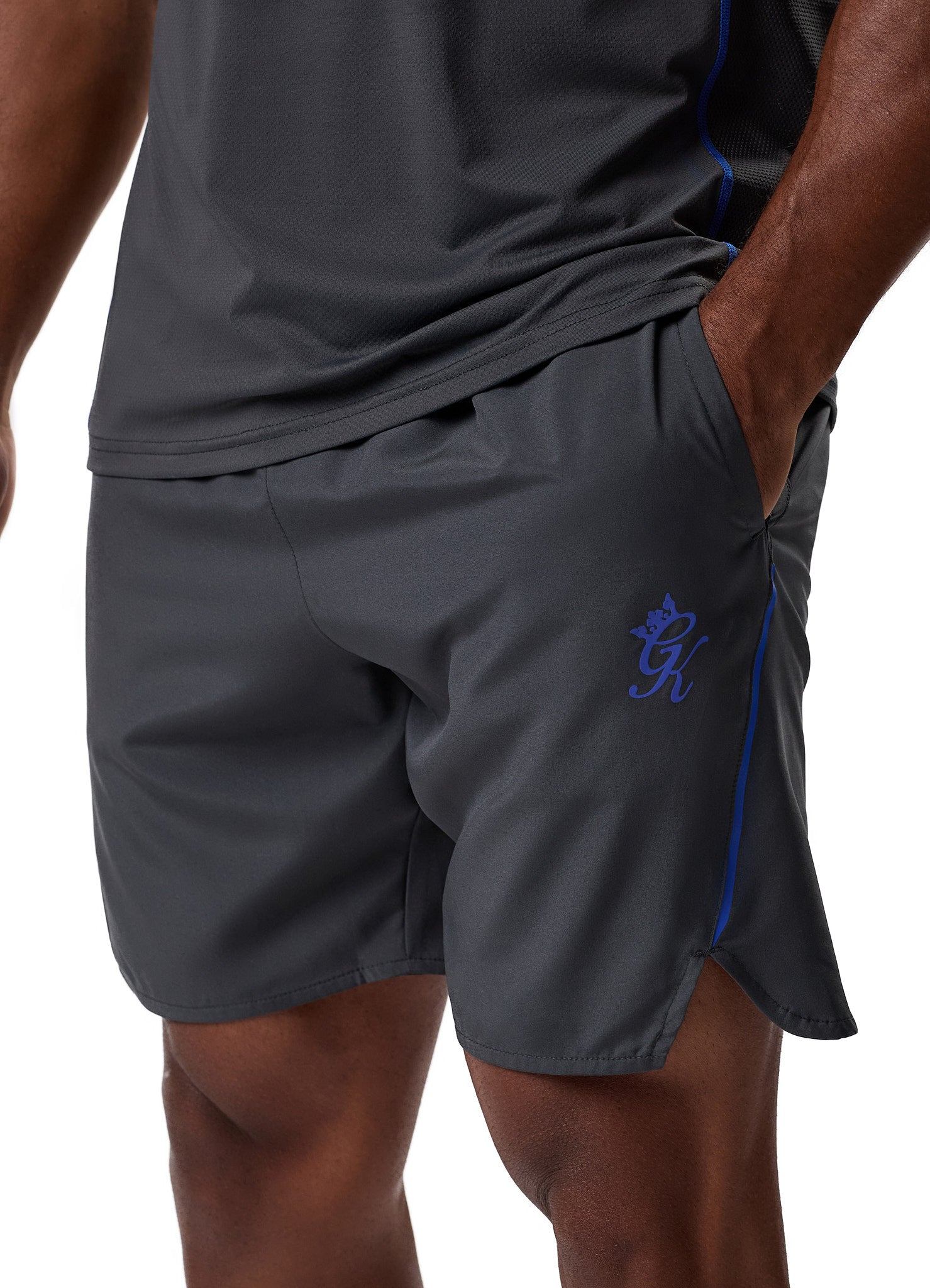 Gym King Flex Short - Oyster Grey Xs