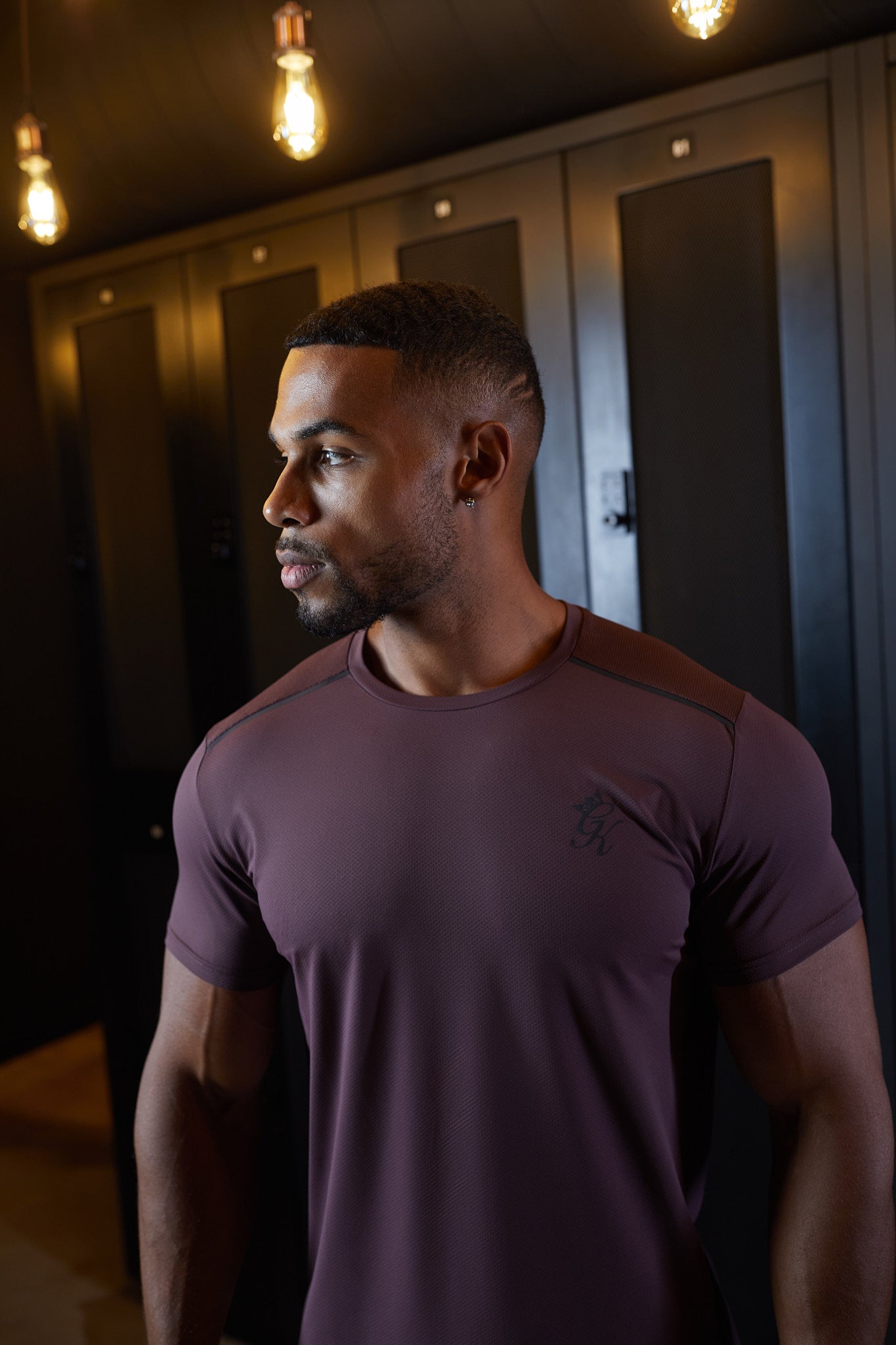 Gym King Flex Tee - Deep Plum Xs