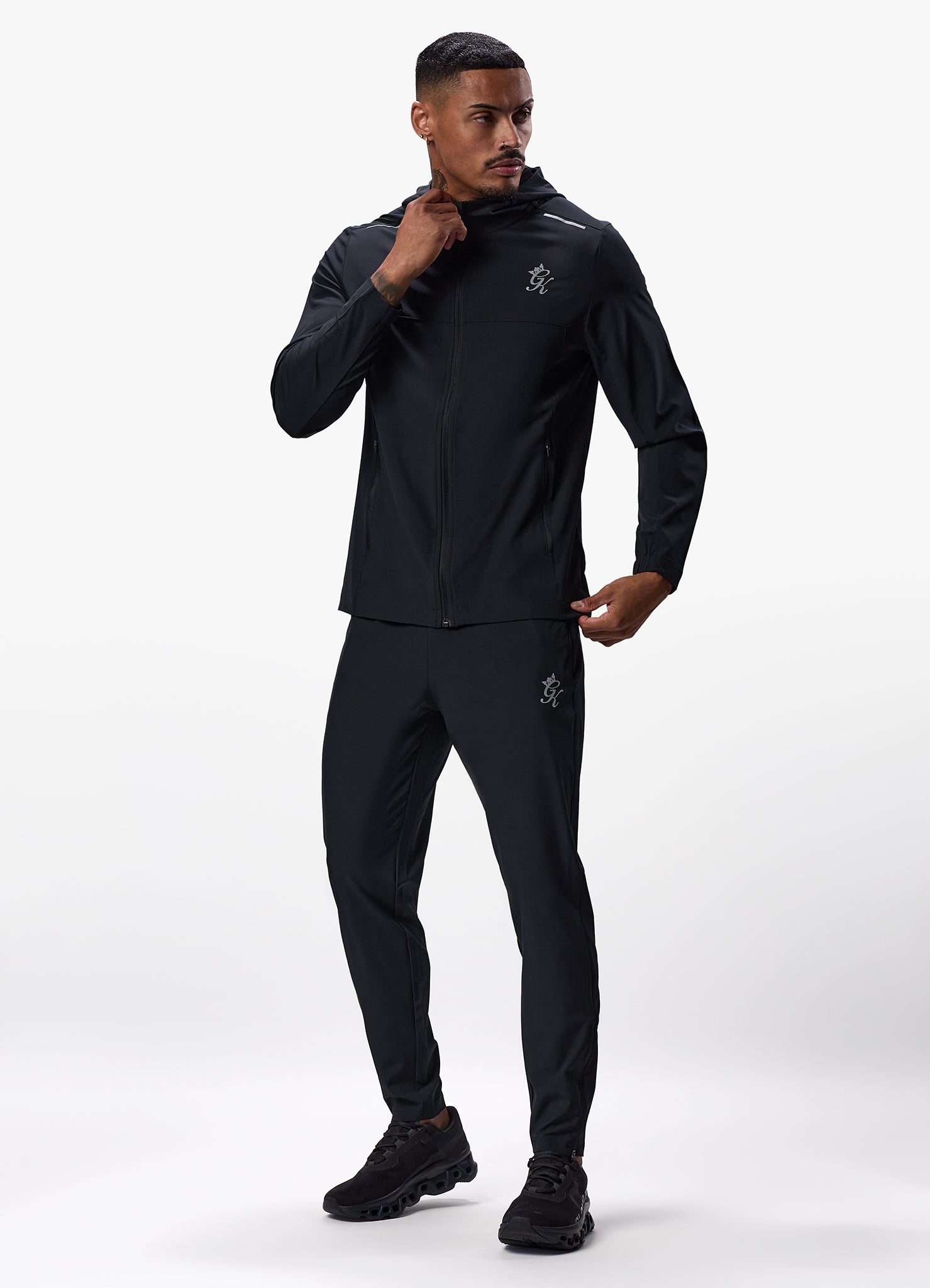 Gym King Flex Woven Tracksuit Bottom - Black Xs