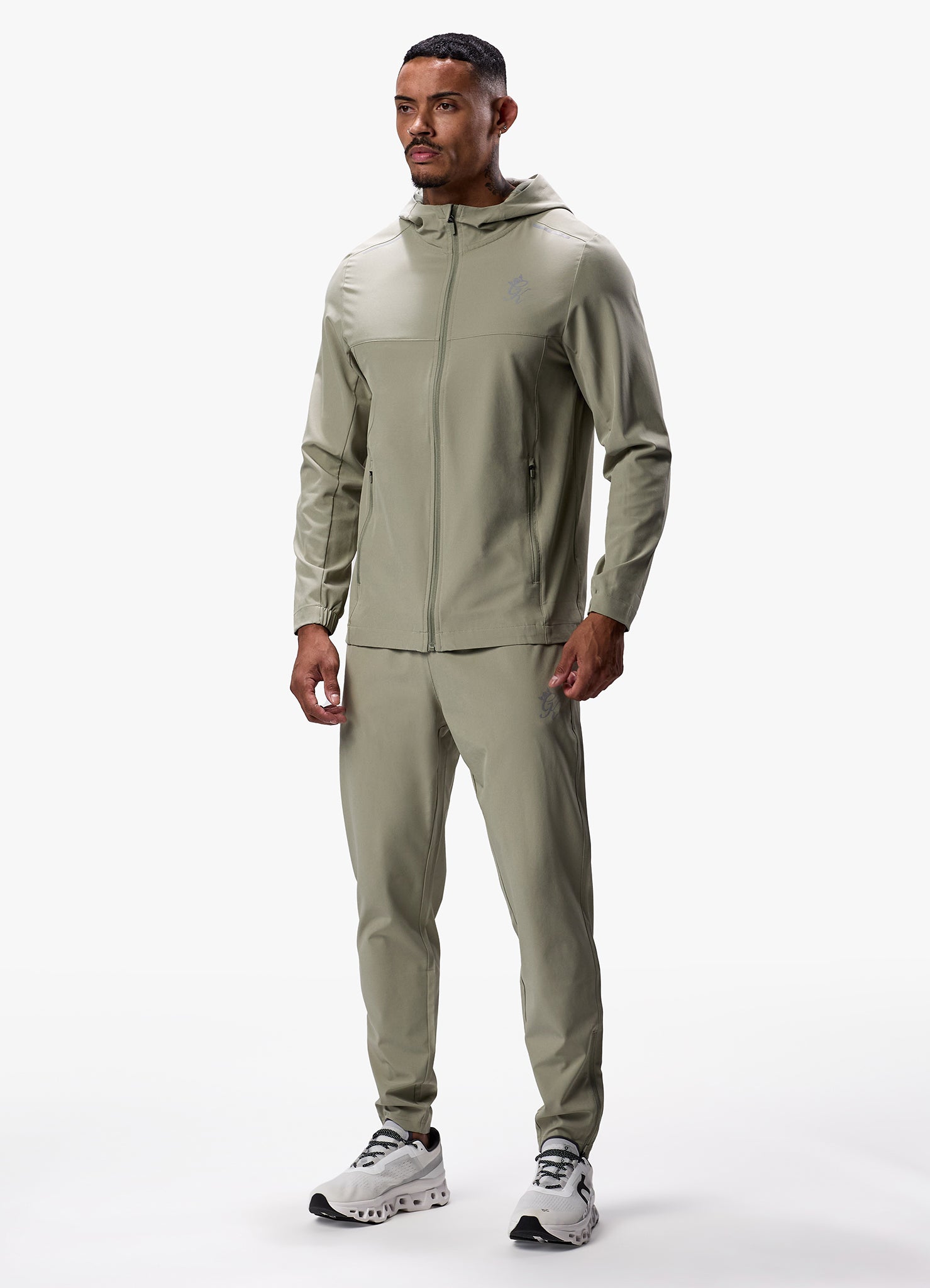 Gym King Flex Woven Tracksuit Bottom - Soft Khaki Xs