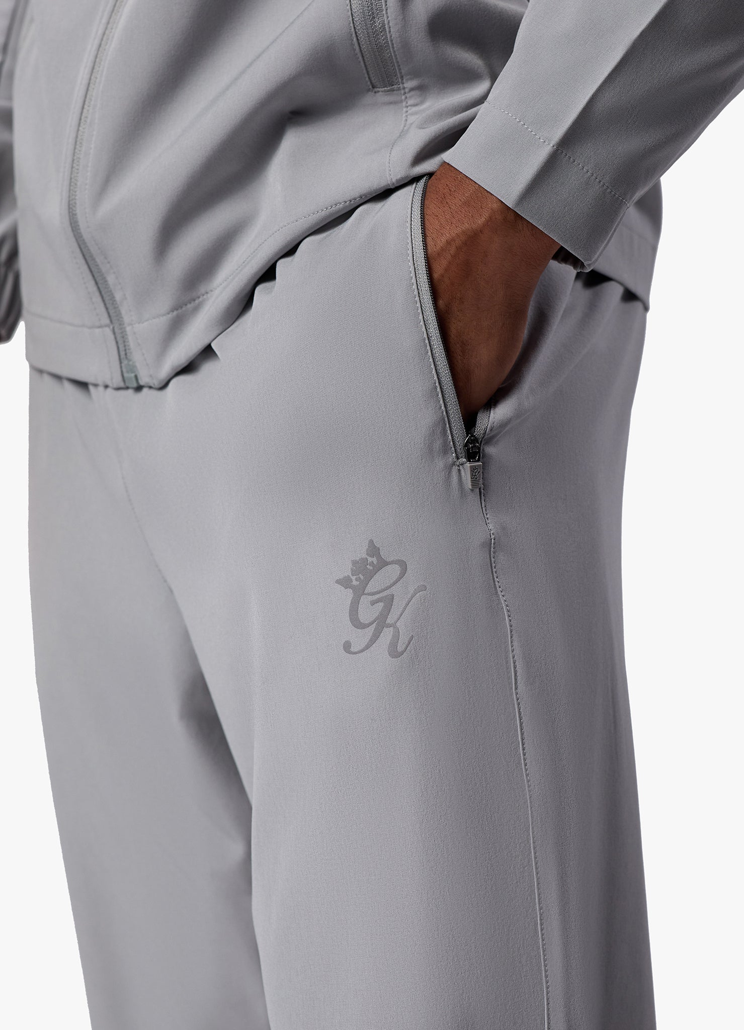 Gym King Flex Woven Tracksuit Bottom - Urban Grey Xs