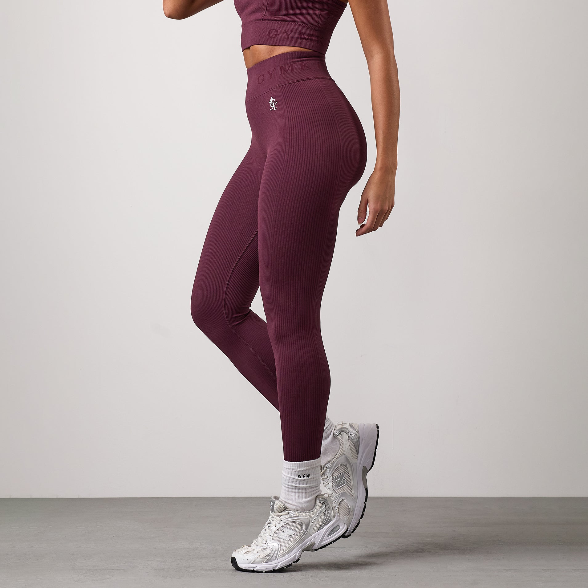 Gym King Formation Rib Legging - Fig 6-8