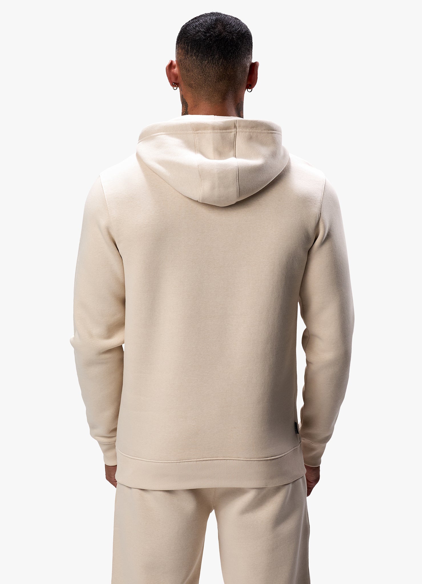 Gym King Fundamental Fleece Hood - Light Sand Xs