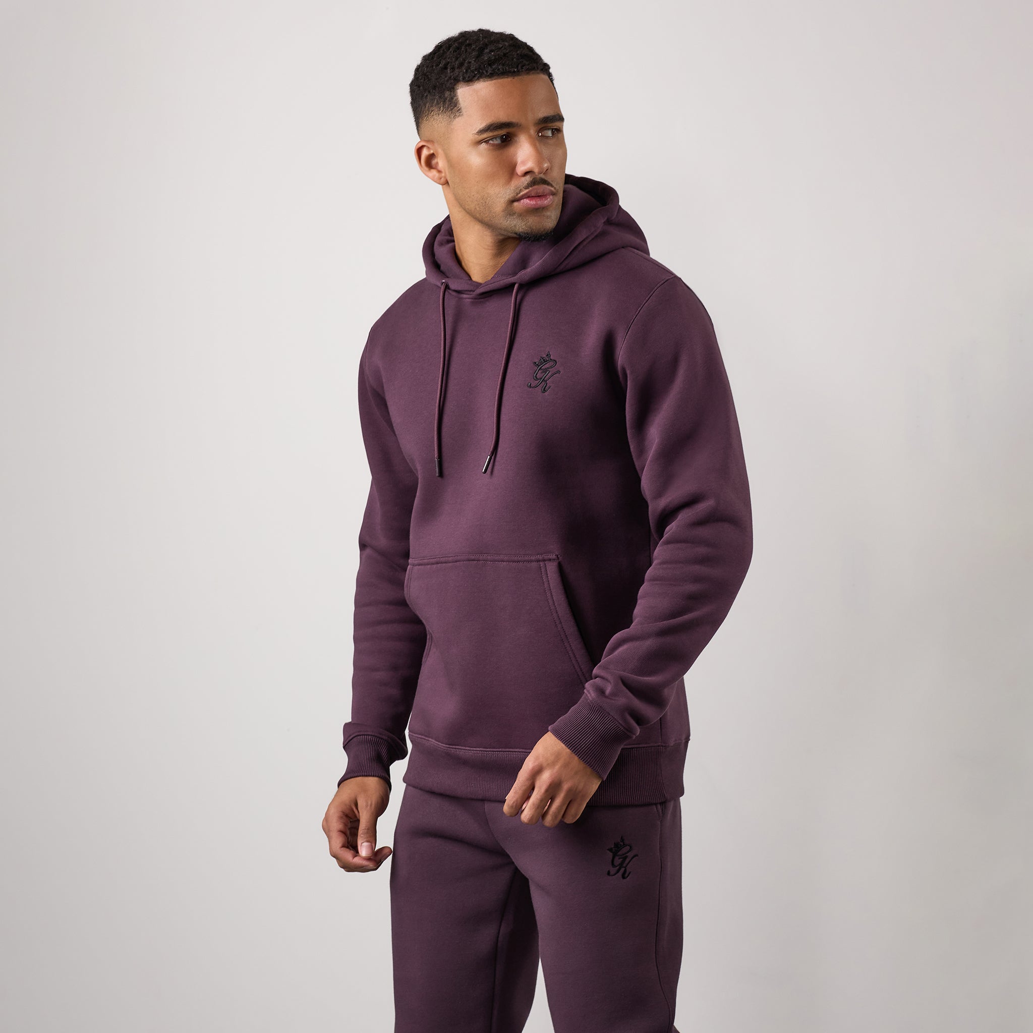 Gym King Fundamental Hood - Deep Plum Xs