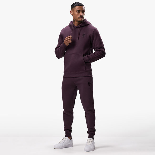 Gym King Fundamental Hood Tracksuit - Deep Plum