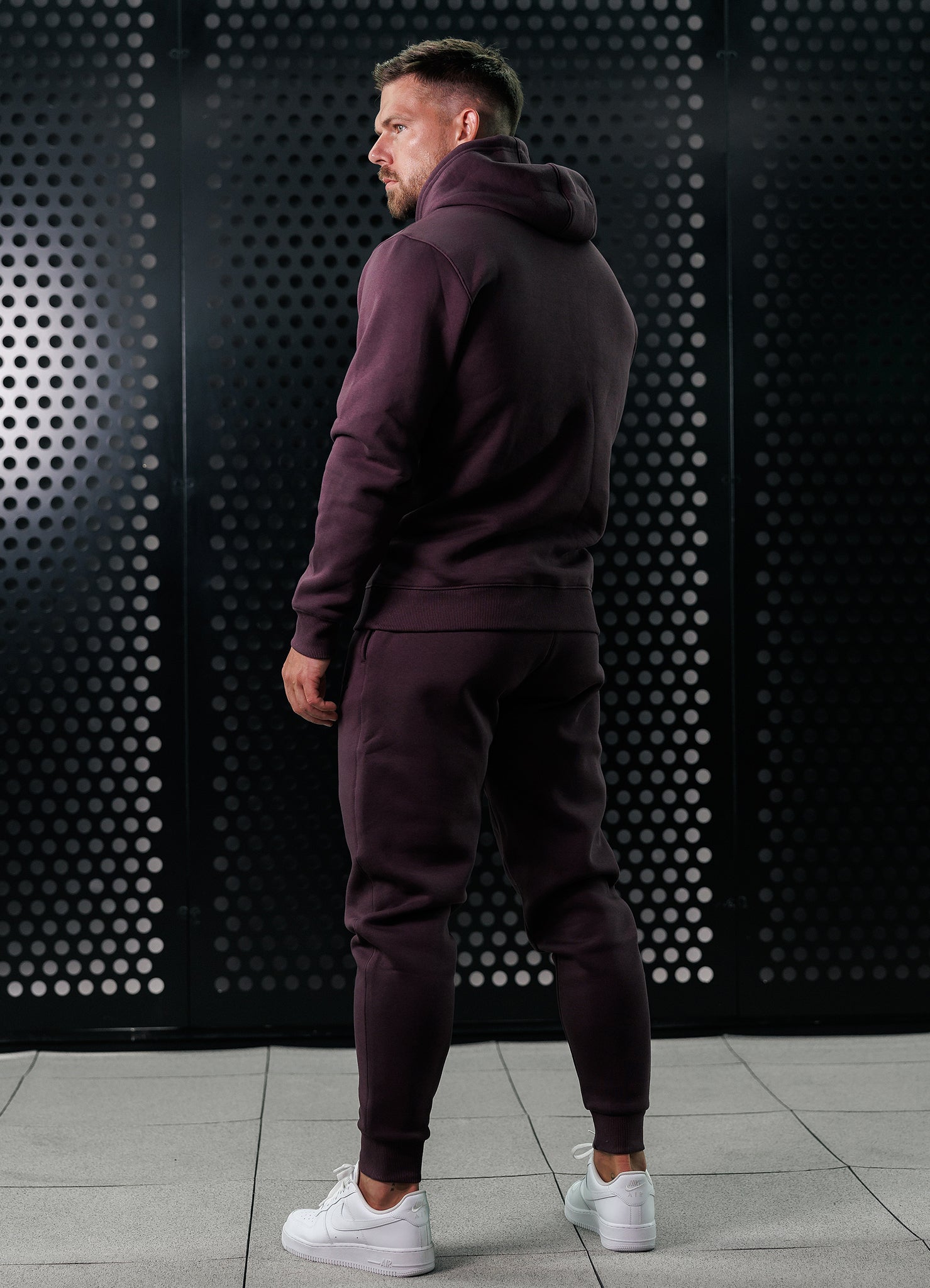 Gym King Fundamental Jogger - Deep Plum Xs