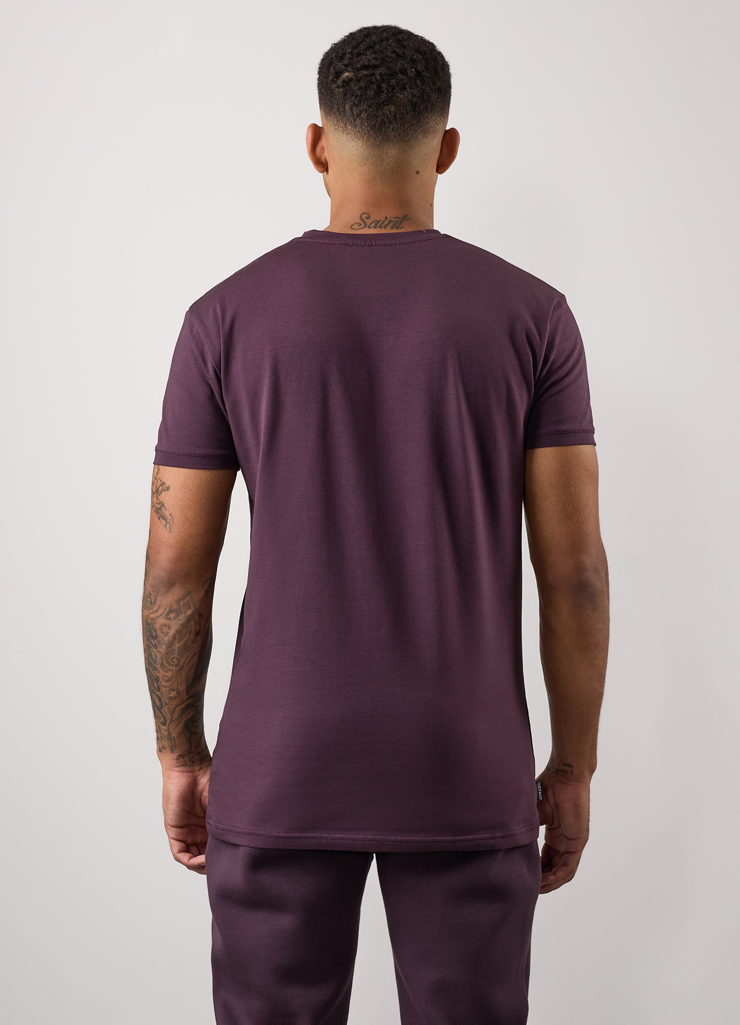 Gym King Fundamental Tee - Deep Plum Xs