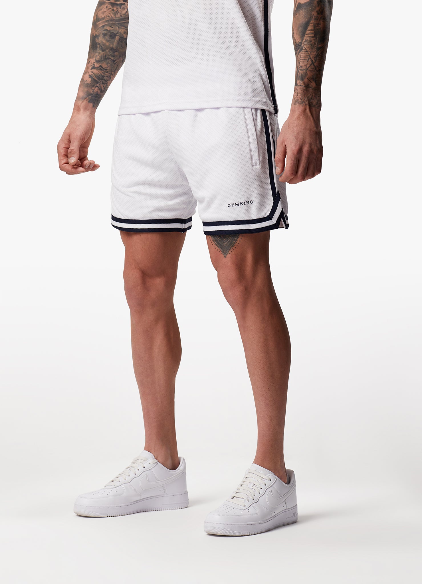 Gym King Higher State Short - White M