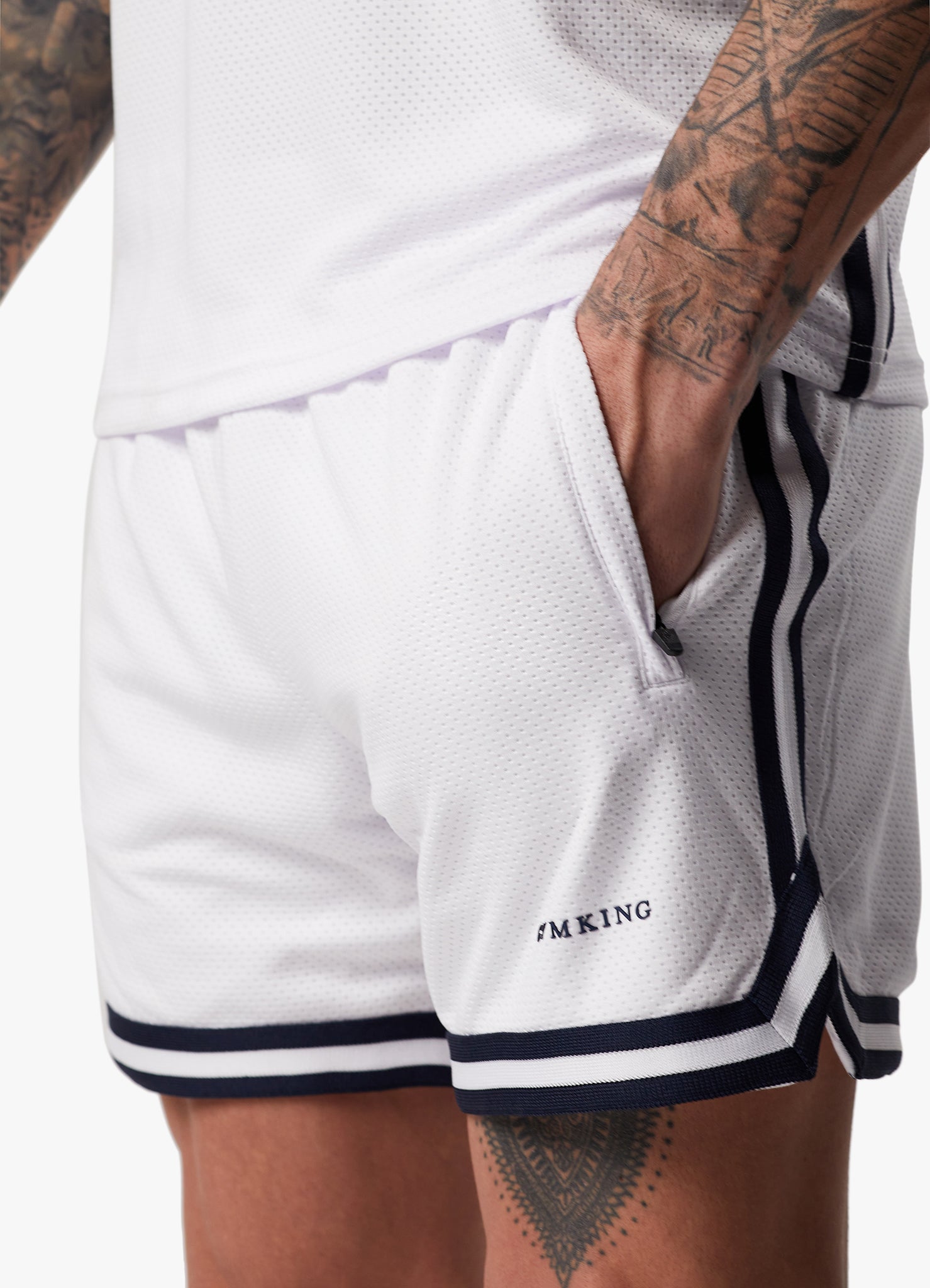 Gym King Higher State Short - White M