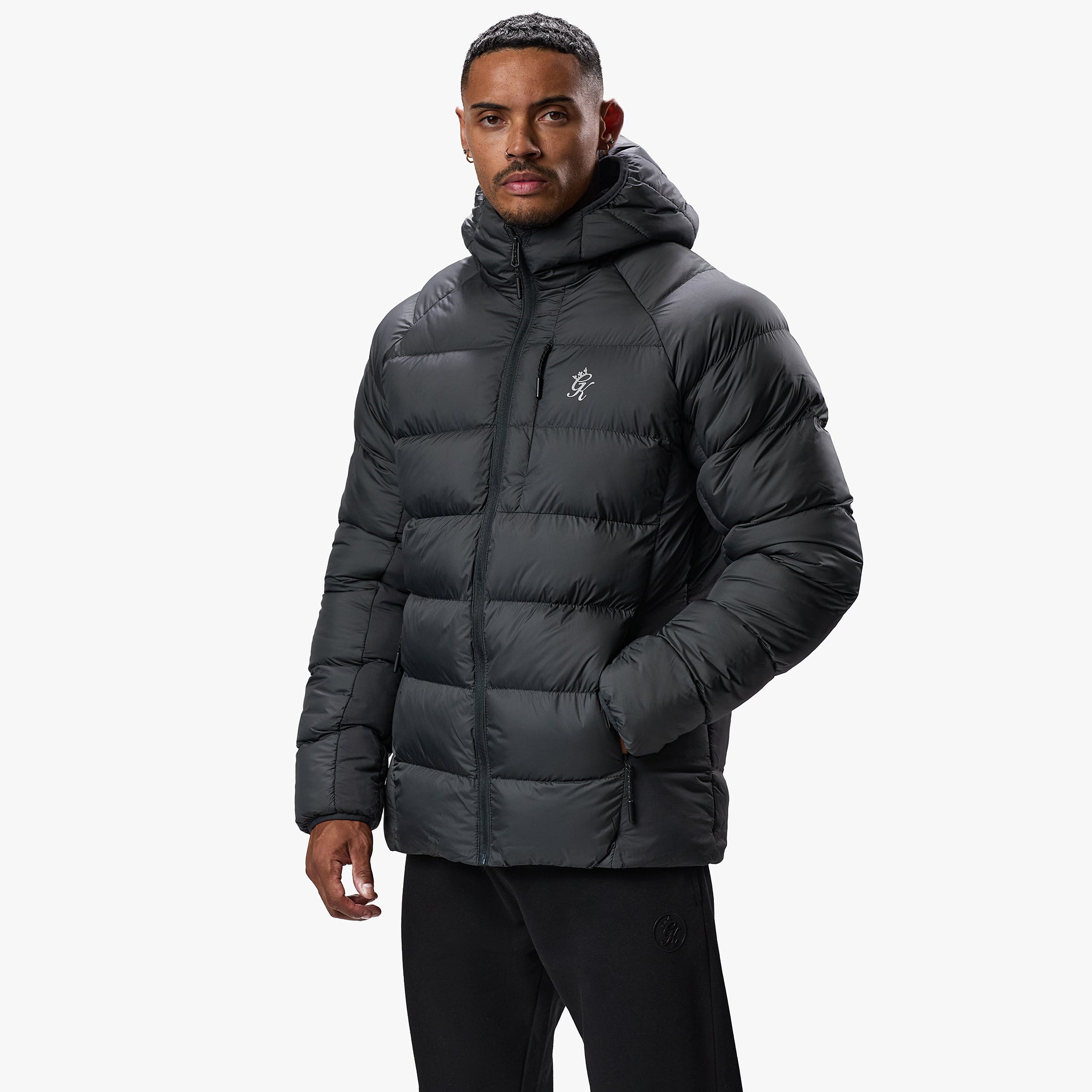 Gym King Limit Puffer Jacket - Grey Xs