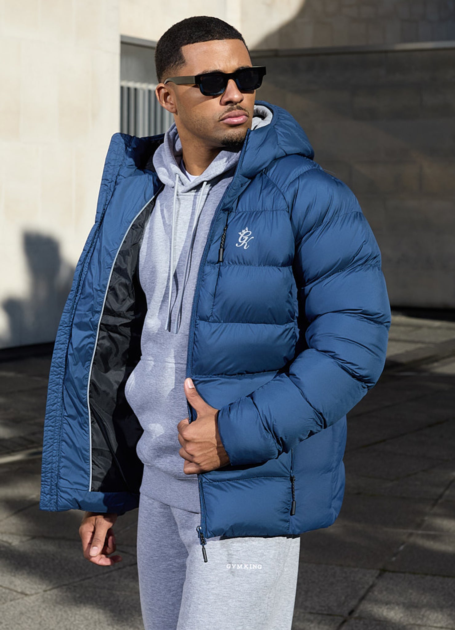 Gym King Limit Puffer Jacket - Navy Xs