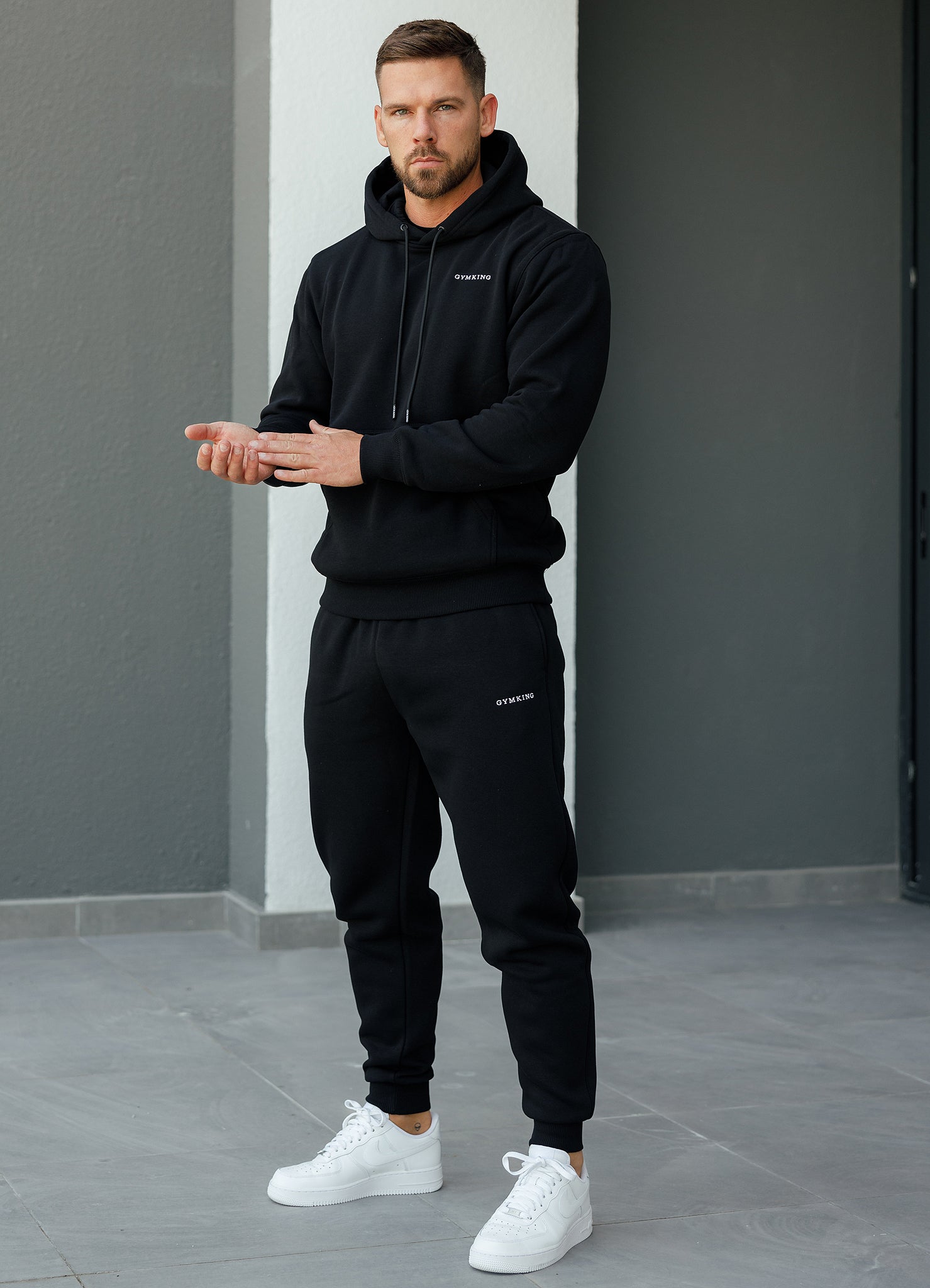 Gym King Linear Fundamental Hood - Black M