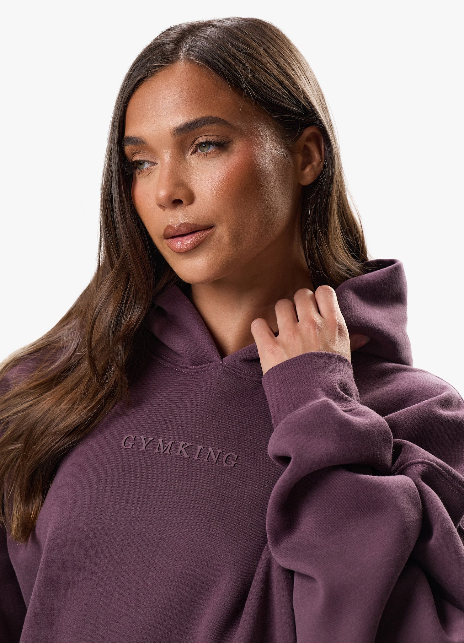 Gym King Luxe Hood - Deep Plum 6