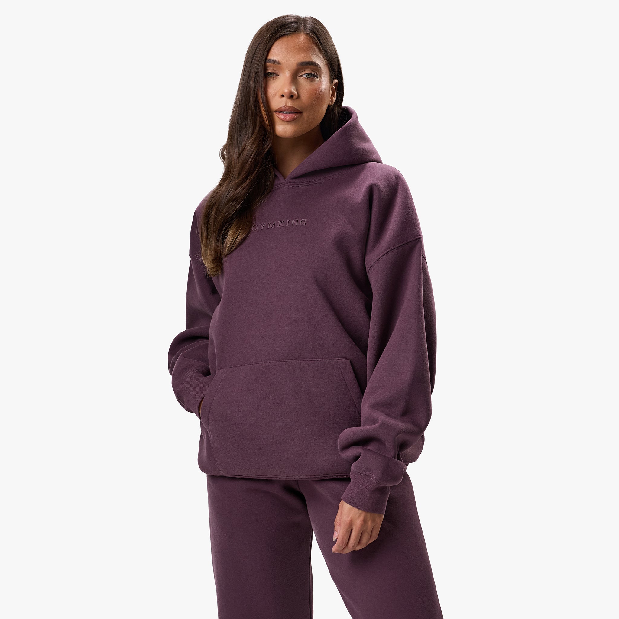 Gym King Luxe Hood - Deep Plum 6