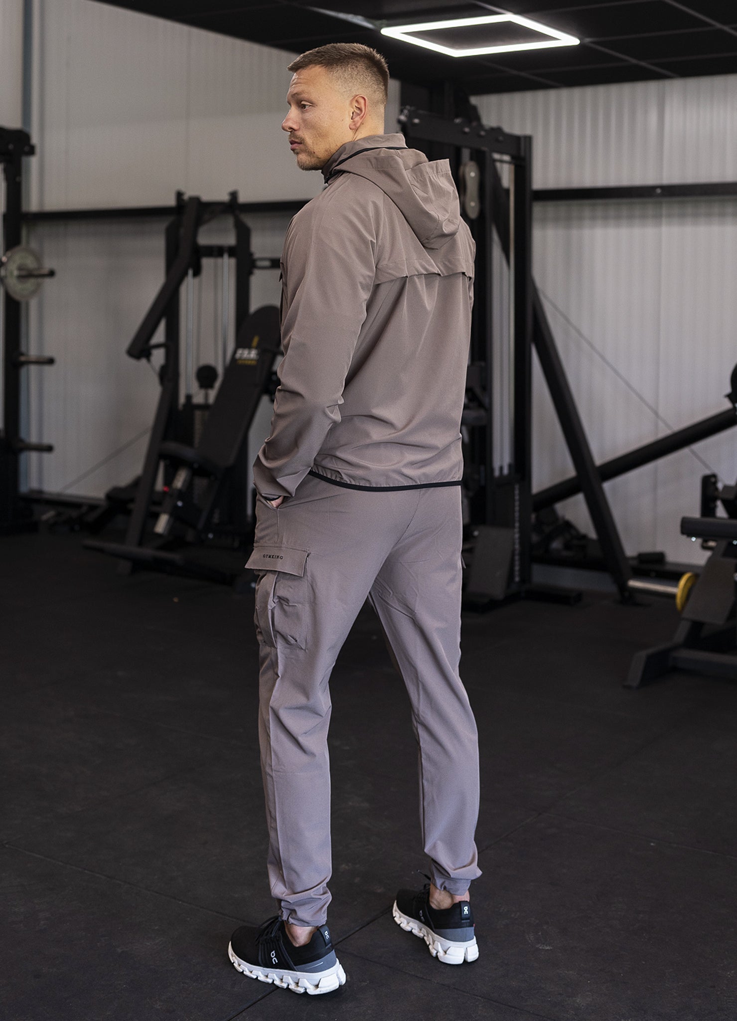 Gym King Mini Ripstop Woven Utility Tracksuit - Iron