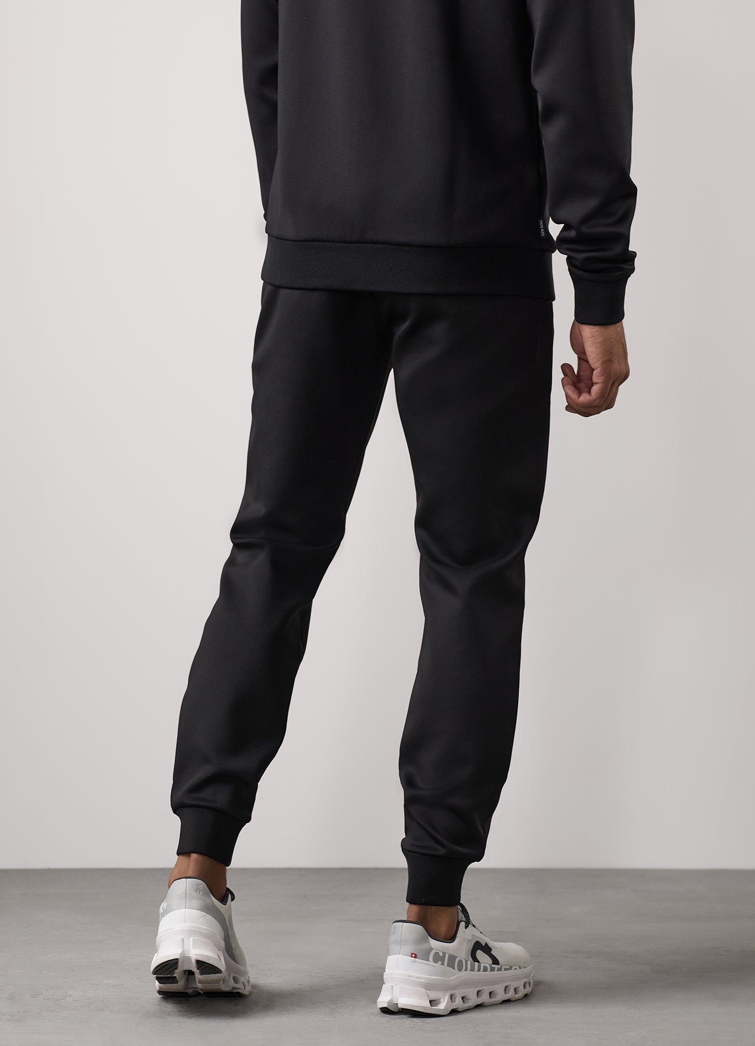 Gym King Poly Tracksuit Bottom - Black/Gold Xs