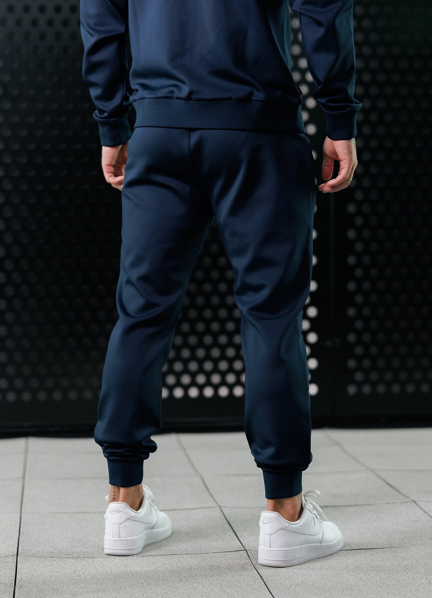 Gym King Poly Tracksuit Bottom - Navy Xs