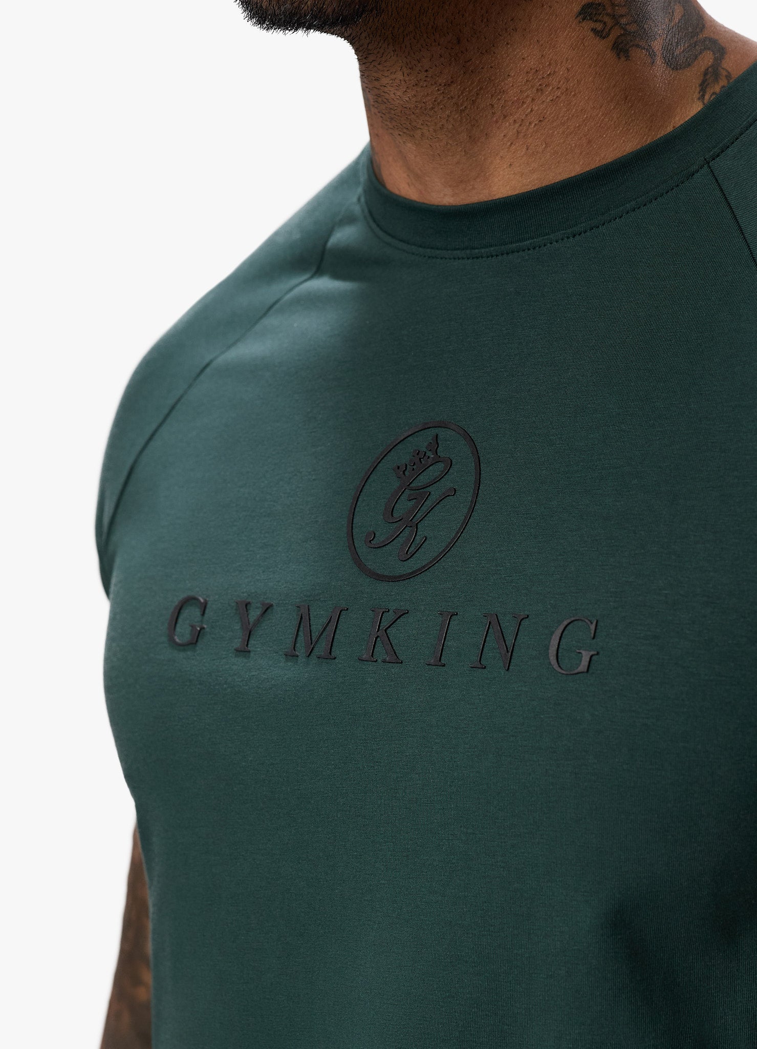 Gym King Pro Jersey Tee - Deep Forest Green Xs