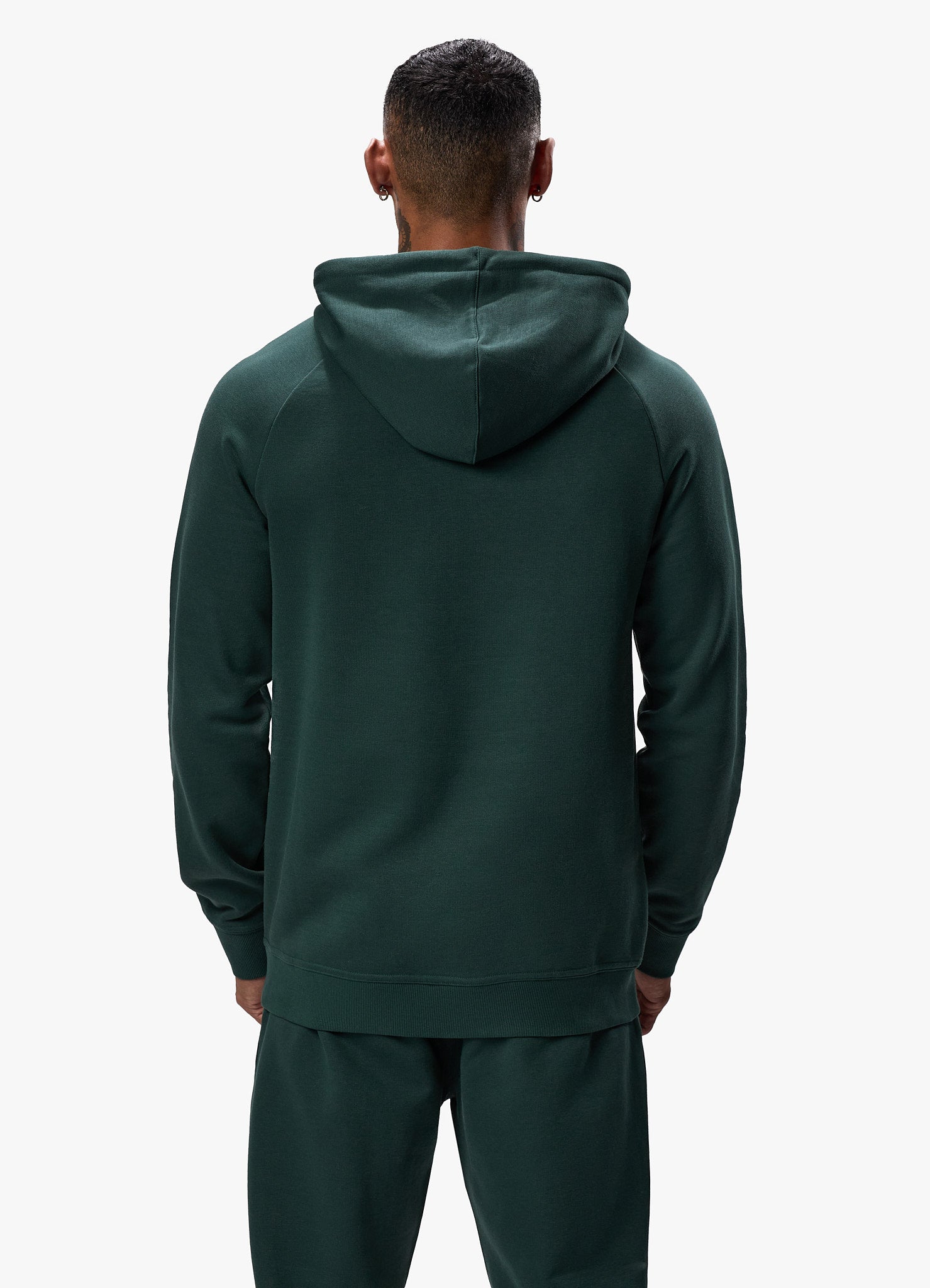 Gym King Pro Logo Hood - Deep Forest Green Xs