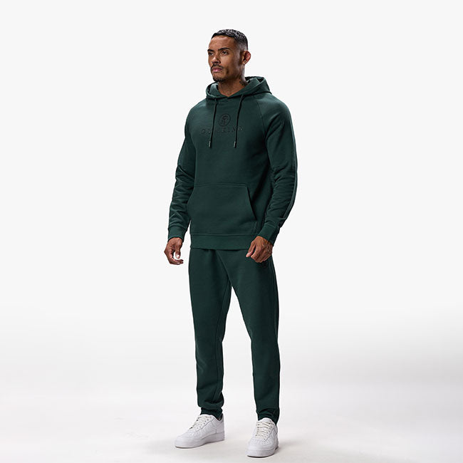 Gym King Pro Logo Hood Tracksuit - Deep Forest Green