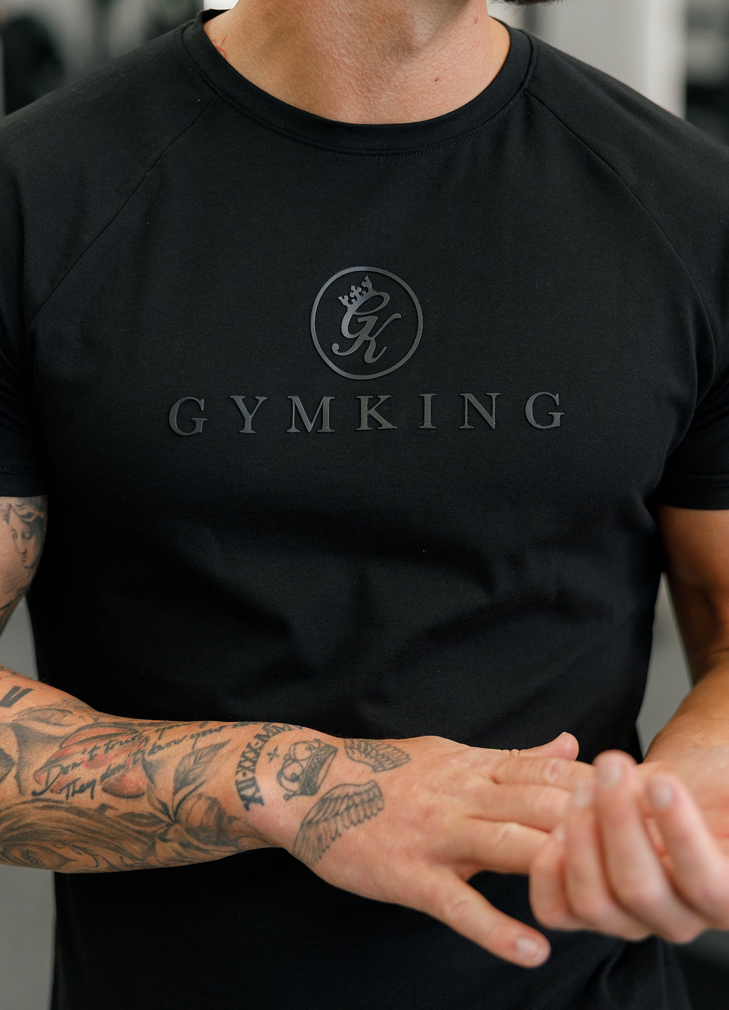 Gym King Pro Logo Tee - Black/Black Xxl