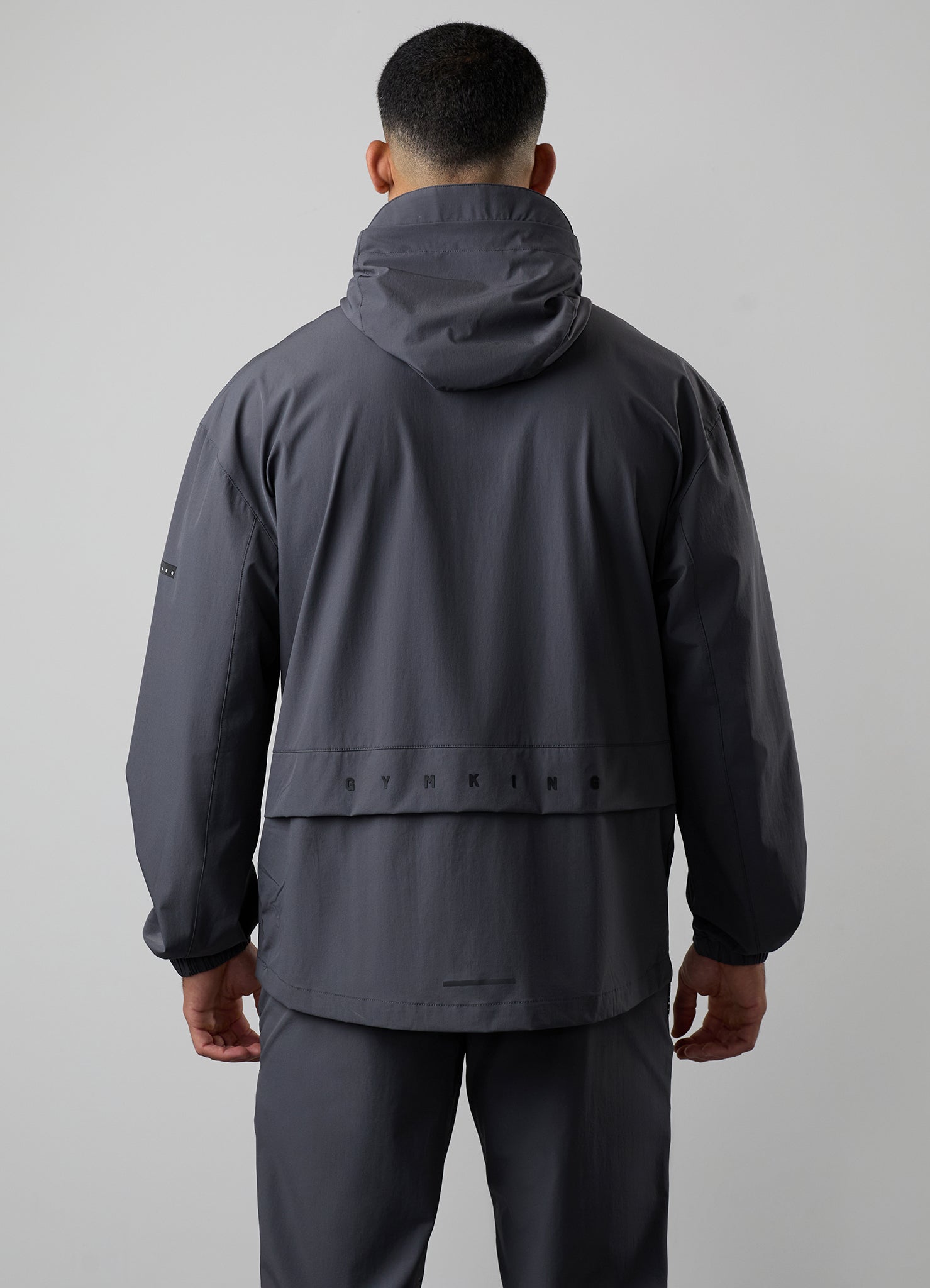 Gym King Pursuit 1/2 Zip Hood - Graphite Xs