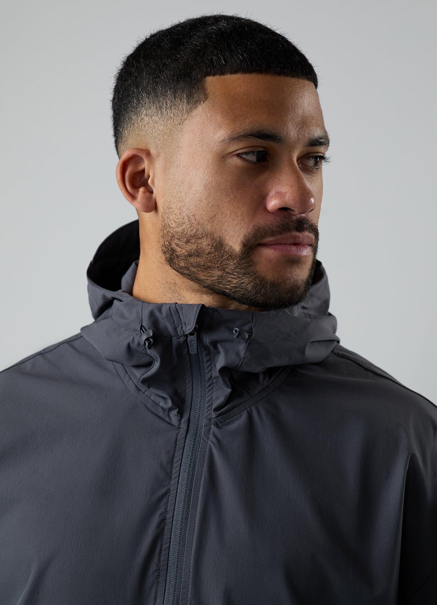 Gym King Pursuit 1/2 Zip Hood - Graphite Xs