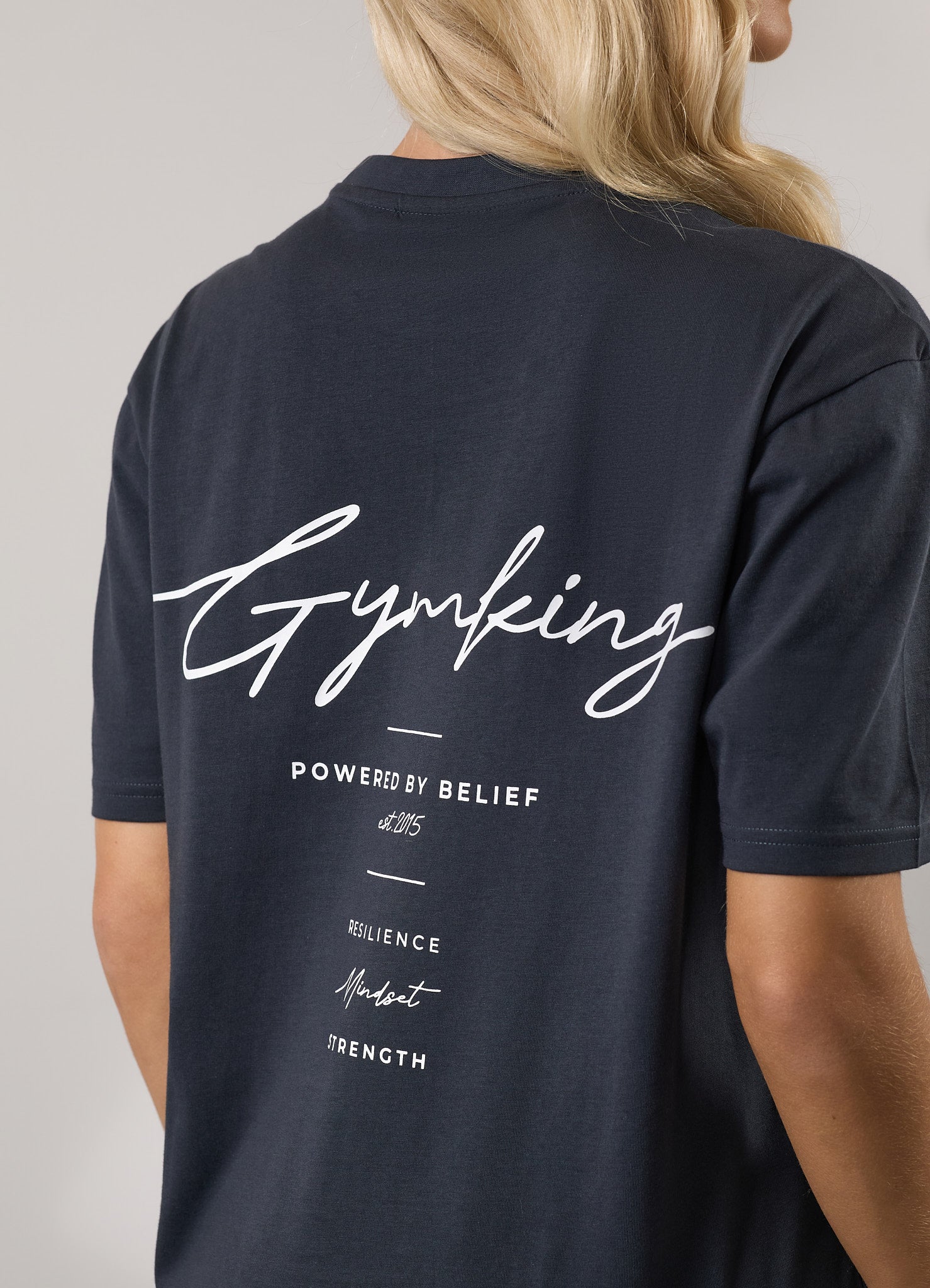 Gym King Reset Boyfriend Tee - Midnight Blue 6