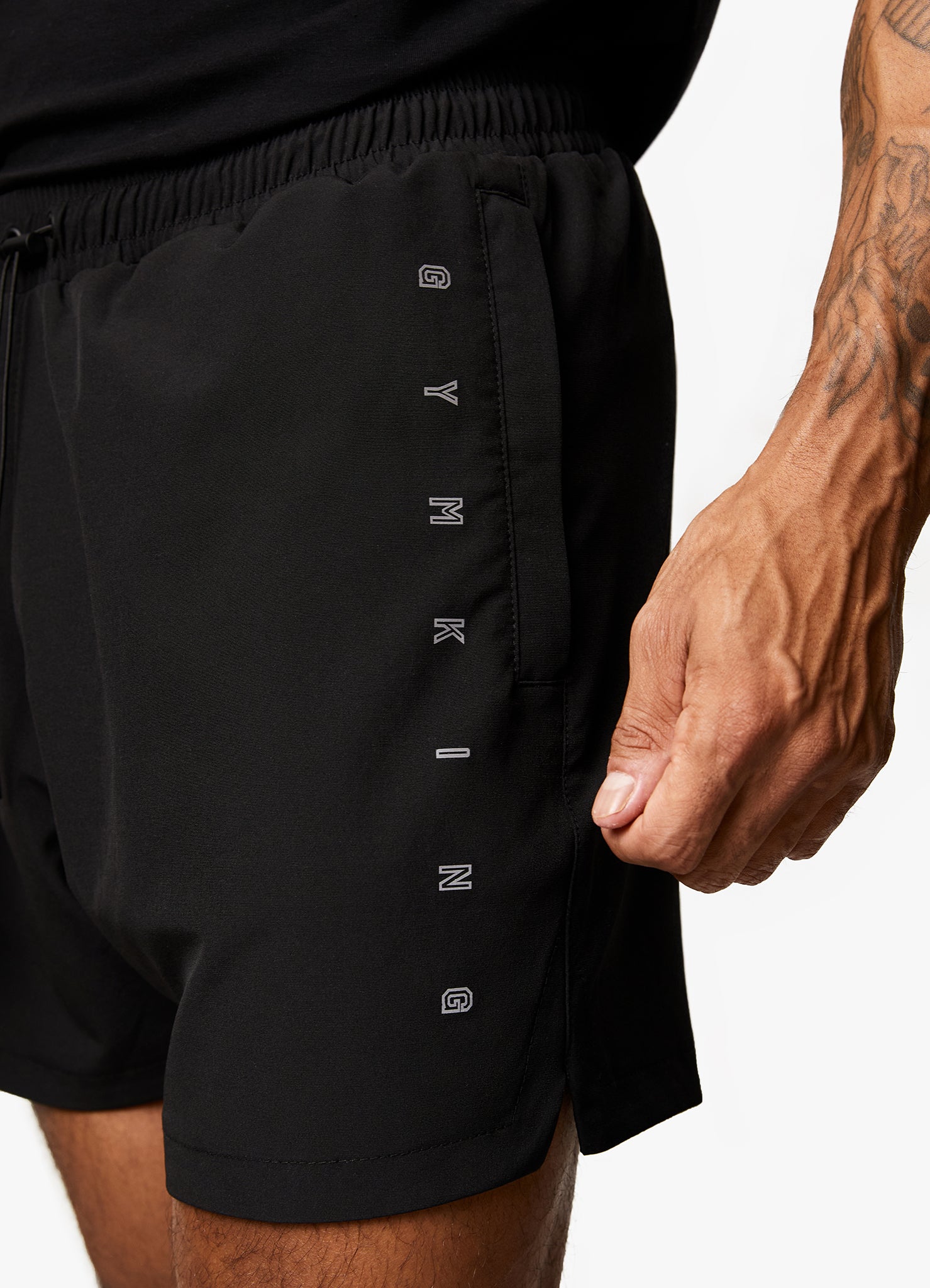 Gym King Stealth Tech Short - Black S