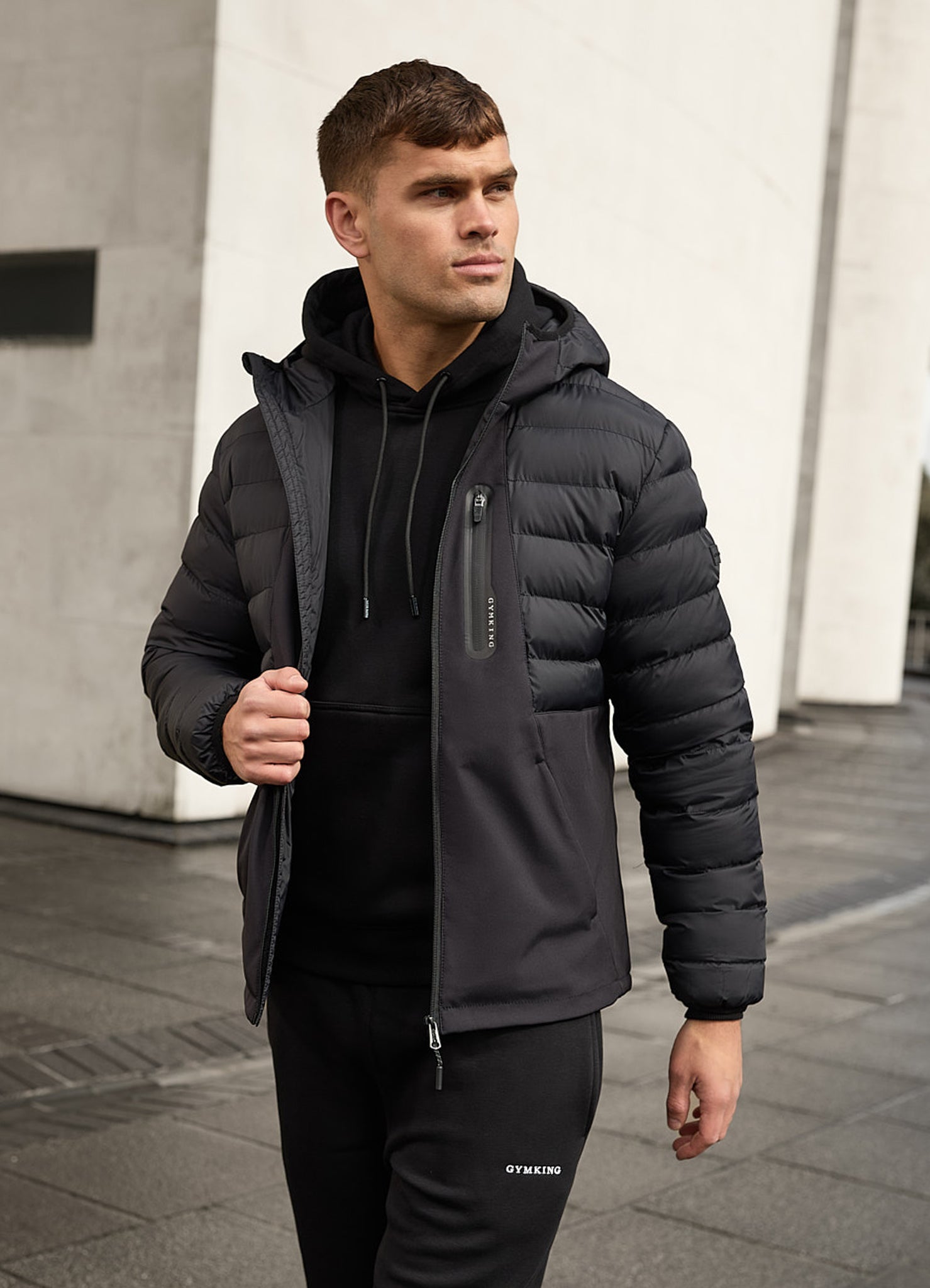 Gym King Summit Hybrid Jacket - Black Xs