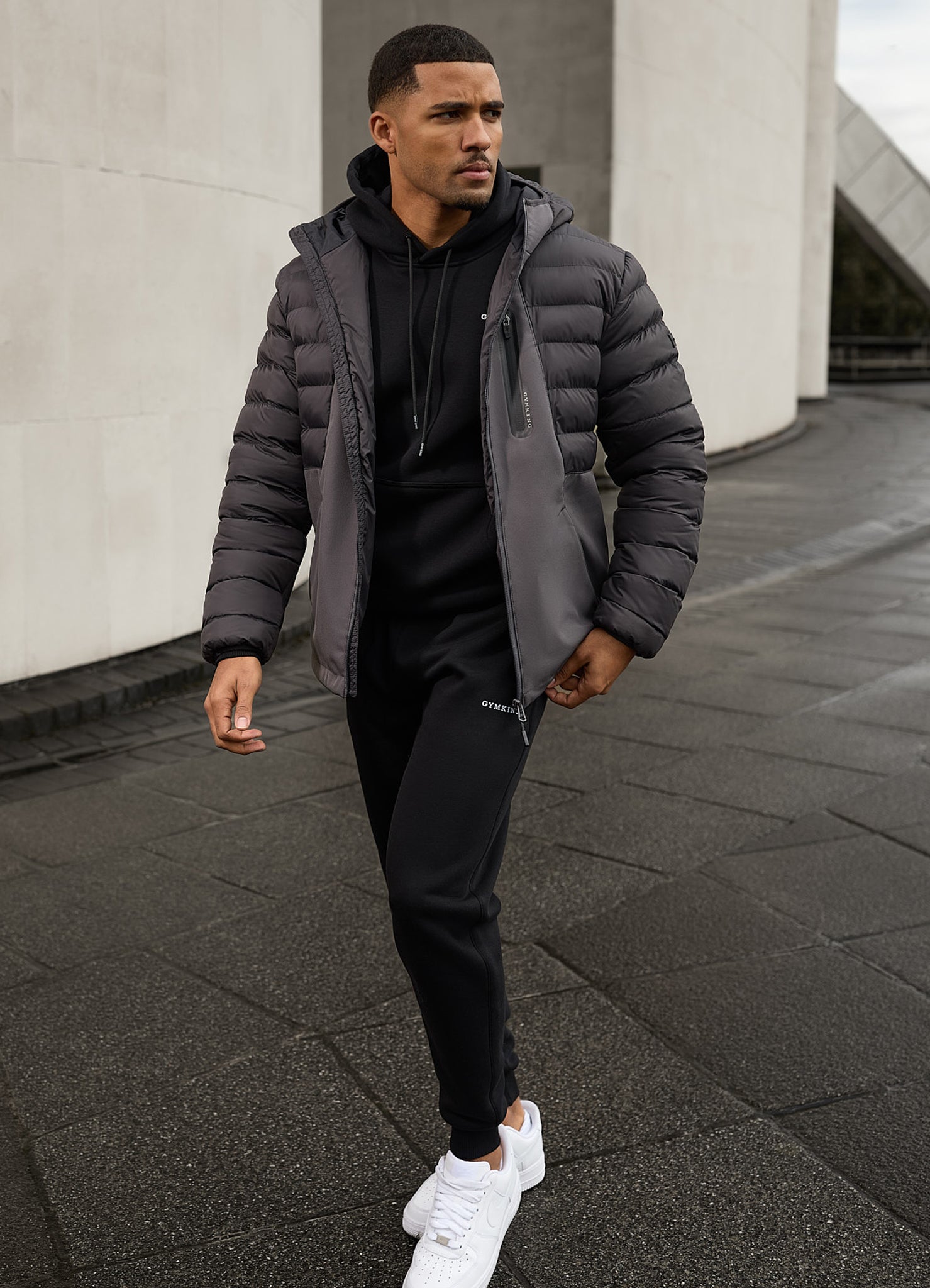 Gym King Summit Hybrid Jacket - Black/Grey Xs