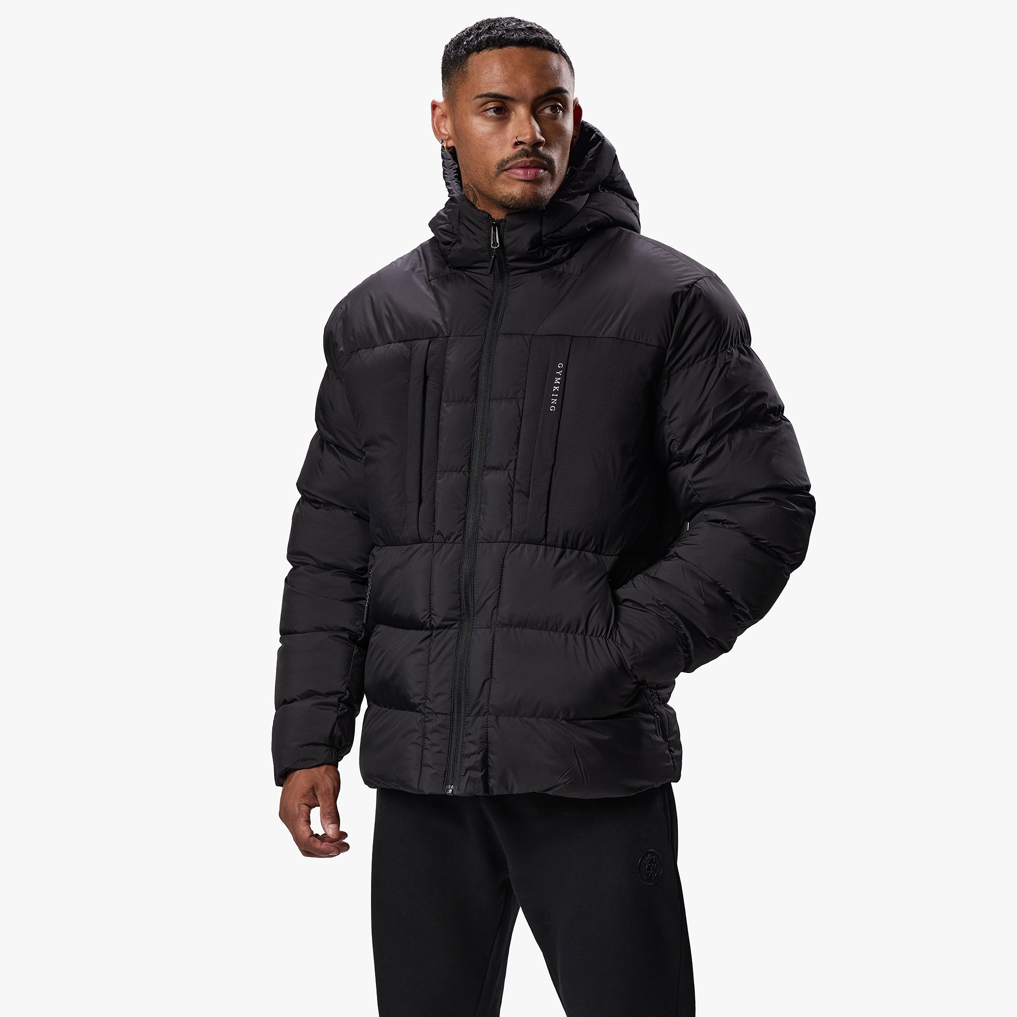 Gym King Synergy Puffer Jacket - Black Xs