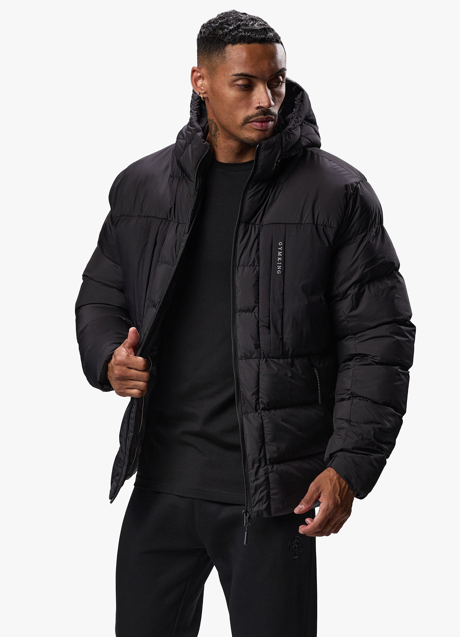 Gym King Synergy Puffer Jacket - Black Xs