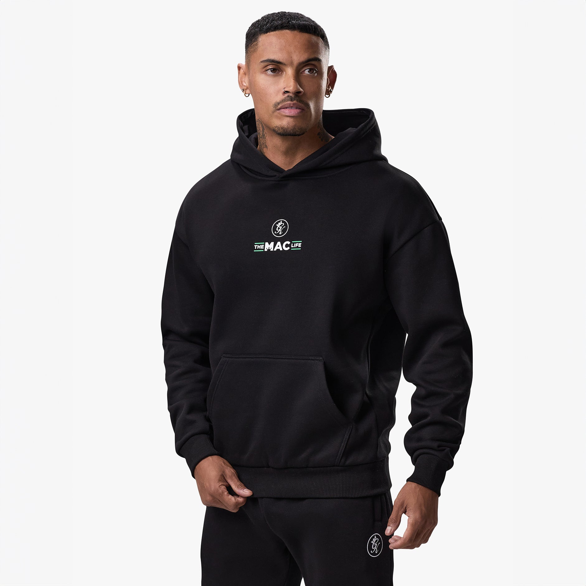 Gym King TML Fleece Hoodie - Black Xs