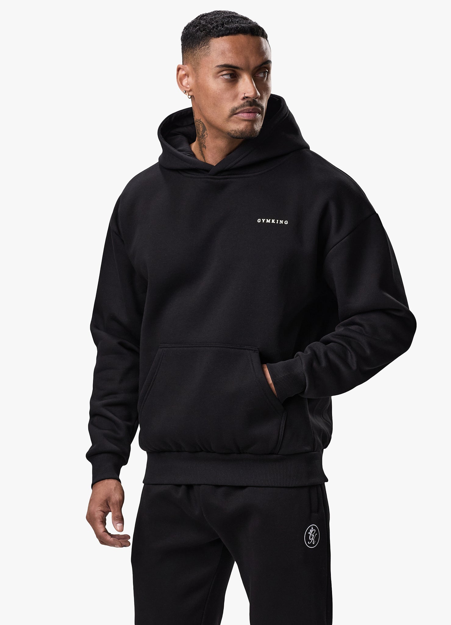 Gym King TML Fleece Hoodie - Black/Gold Xs