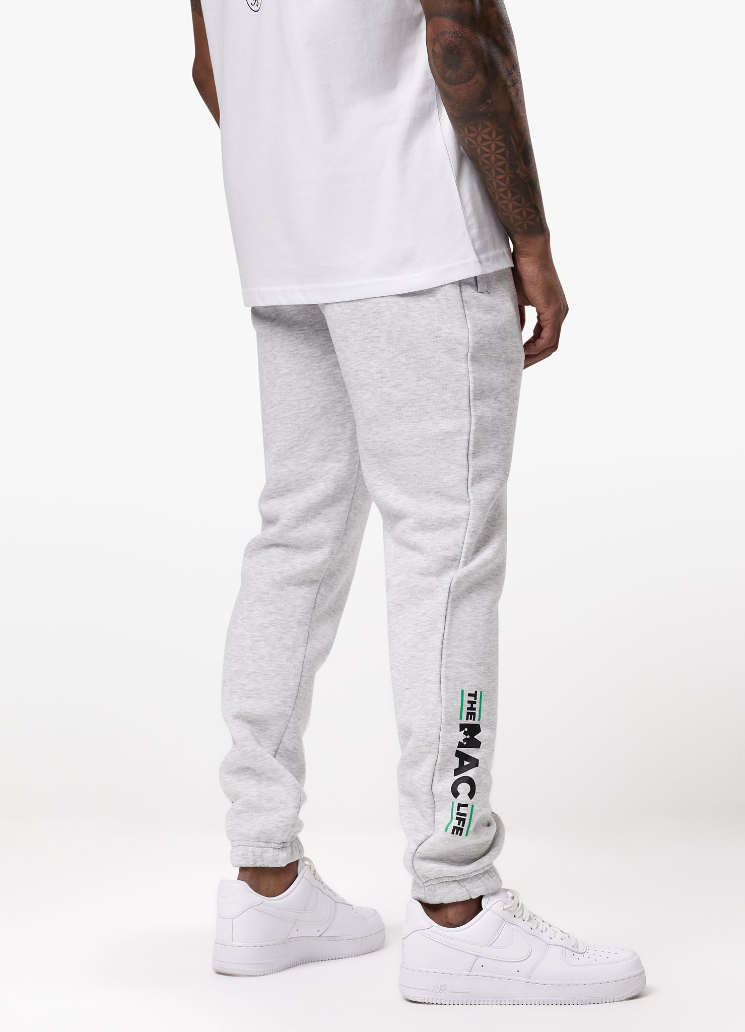 Gym King TML Fleece Jogger - Snow Marl Xs