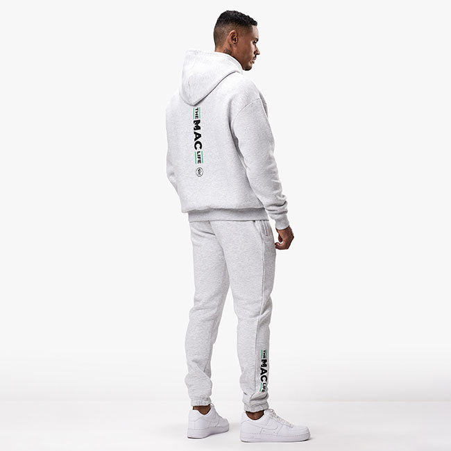 Gym King TML Fleece Tracksuit - Snow Marl