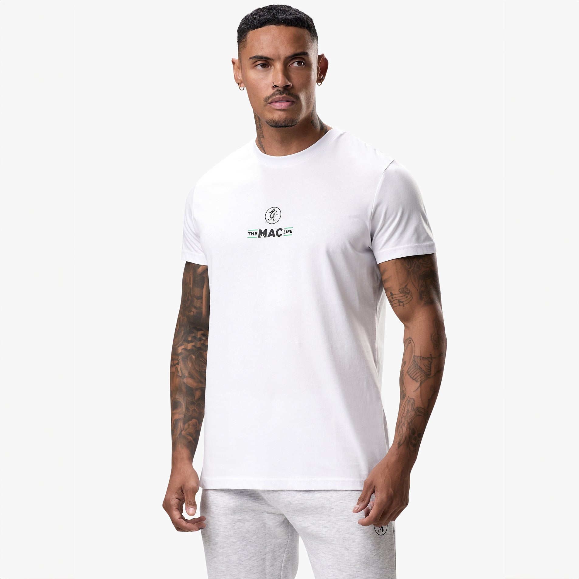 Gym King TML Jersey Regular Fit Tee - White Xs