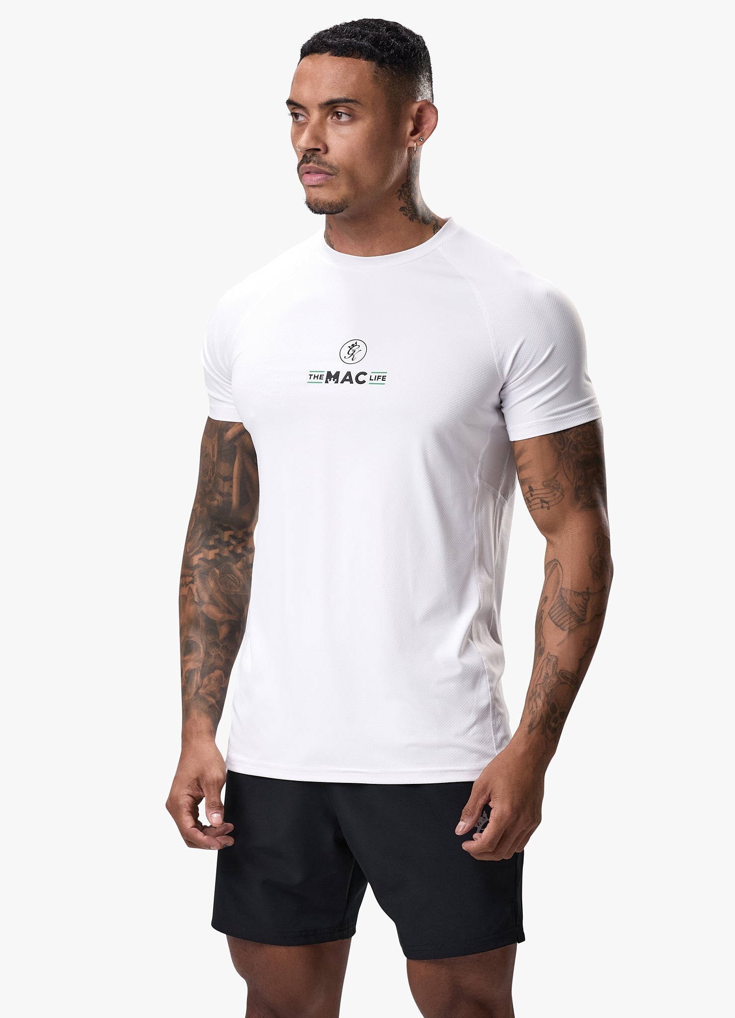 Gym King TML Pro Training Tee - White Xs