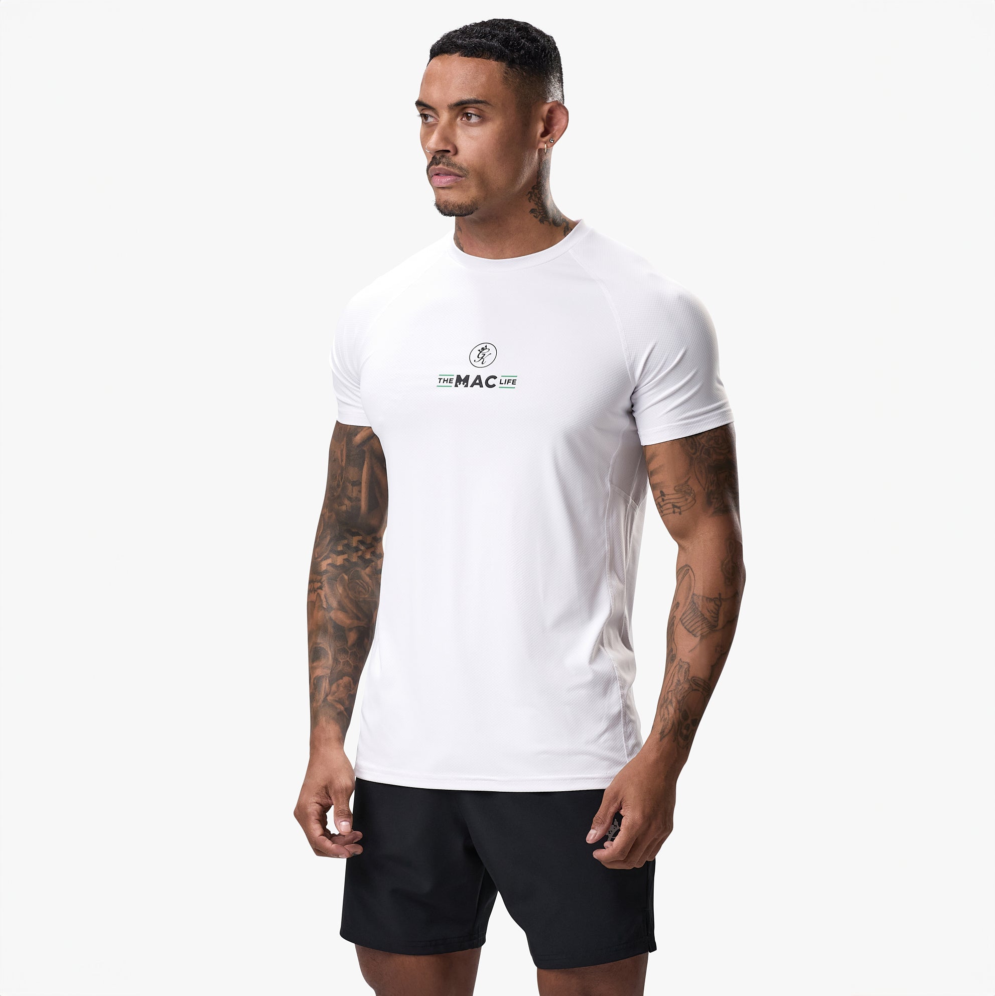 Gym King TML Pro Training Tee - White Xs