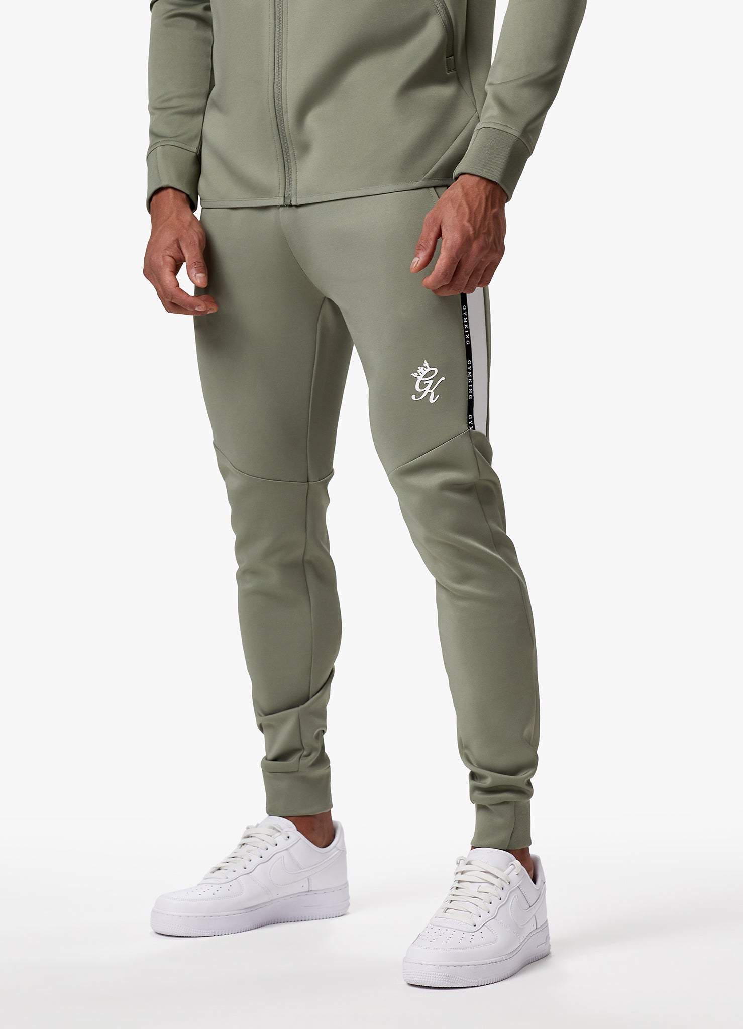 Gym King Taped Core Plus Tracksuit - Soft Khaki